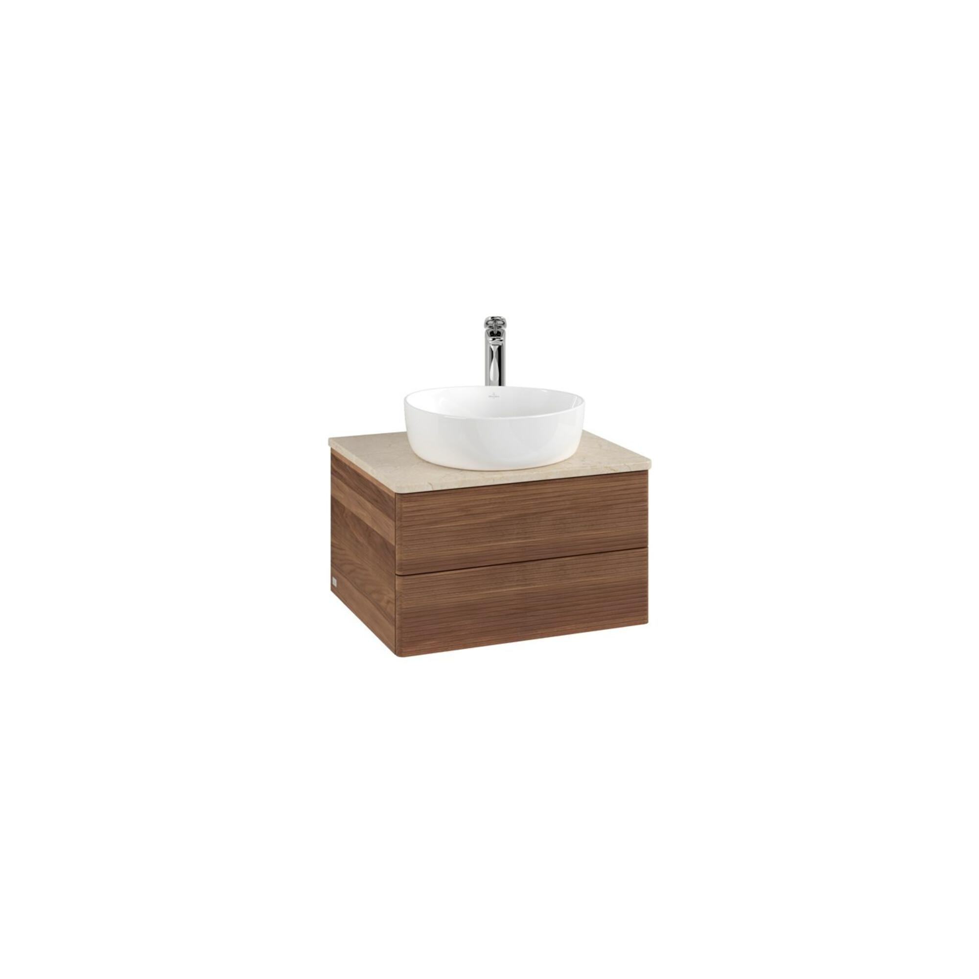 V&B Waschtischunterschrank Mit Frontstruktur Antao 60X36X50Cm, Hl, Wbp-Farbe Botti., W. Wal ; Villeroy & Boch (K18153HM)