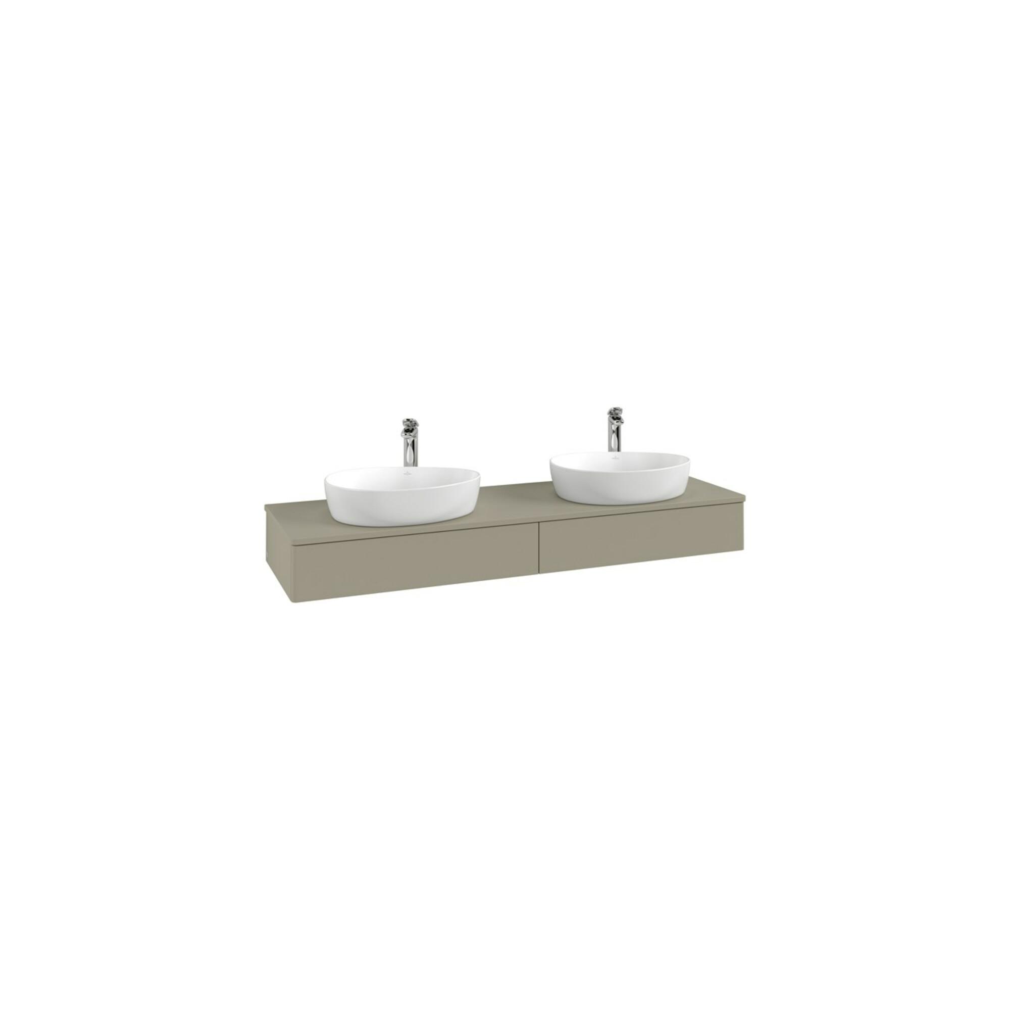 V&B Waschtischunterschrank Mit Frontstruktur Antao 160X50Cm, Hl, Wbp-Farbe Lac, Wh. M Lac ; Villeroy & Boch (K17150MT)
