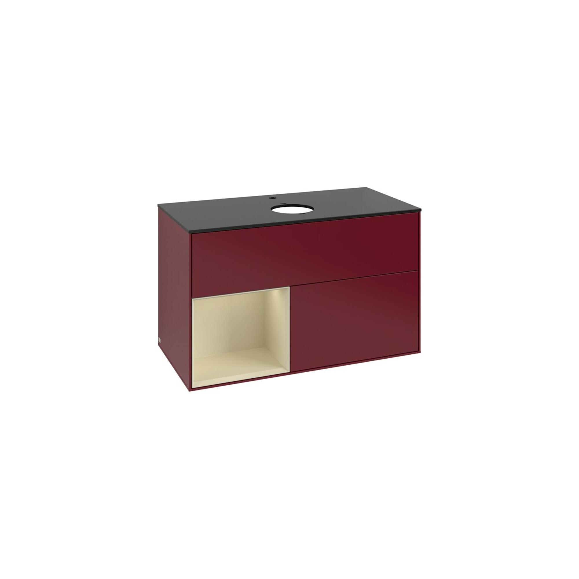 V&B Waschtischunterschrank Finion 100, Pl Bla M, Reg Si Gr M Lac, Peo M ; Villeroy & Boch (F772HJHB)