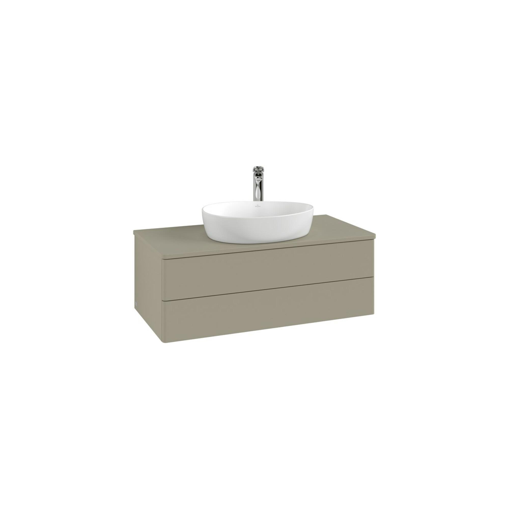 V&B Waschtischunterschrank Mit Frontstruktur -Beleuchtung Antao 100X36X50Cm, Hl, Wbp Lac, Anthrac. M Lac ; Villeroy & Boch (L20150GK)