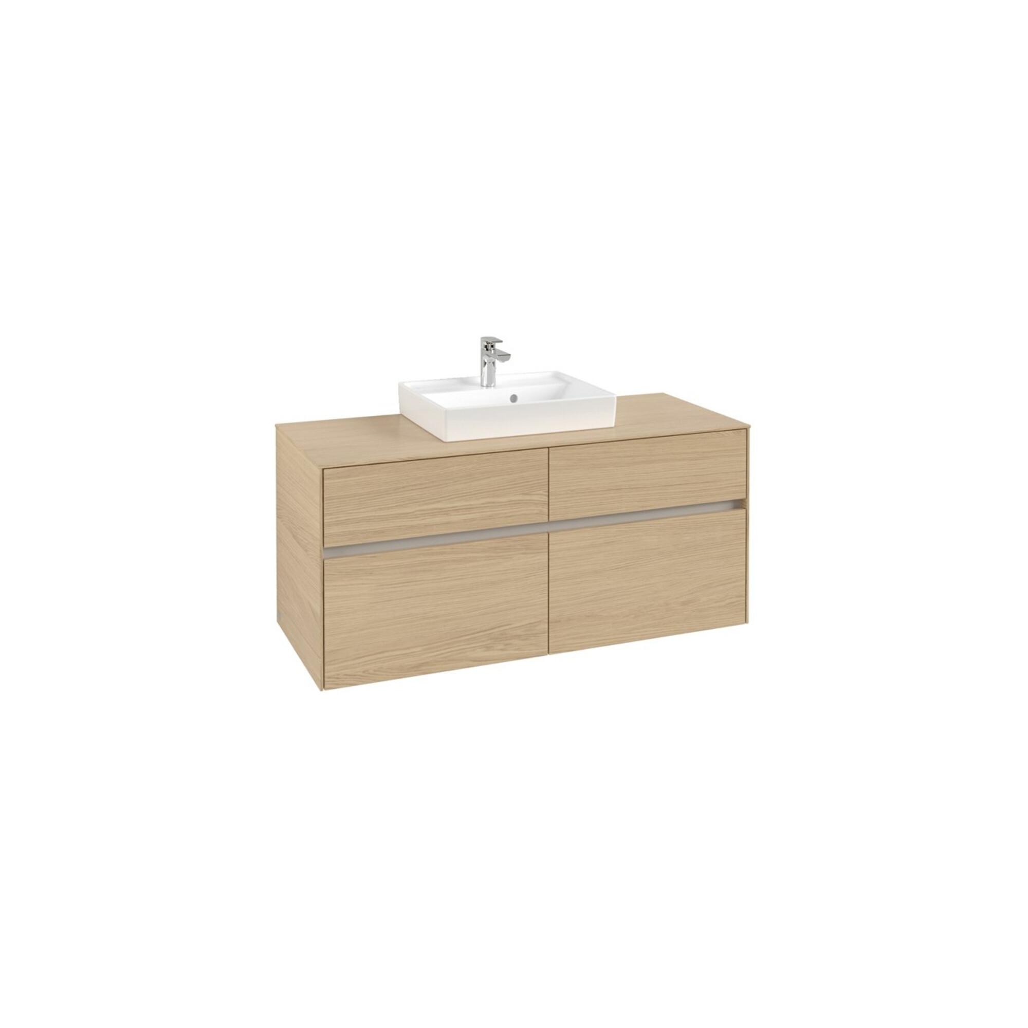 V&B Waschtischunterschrank Collaro 120X54,8X50Cm, WT Mittig, Nordic Oak ; Villeroy & Boch (C07000VJ)
