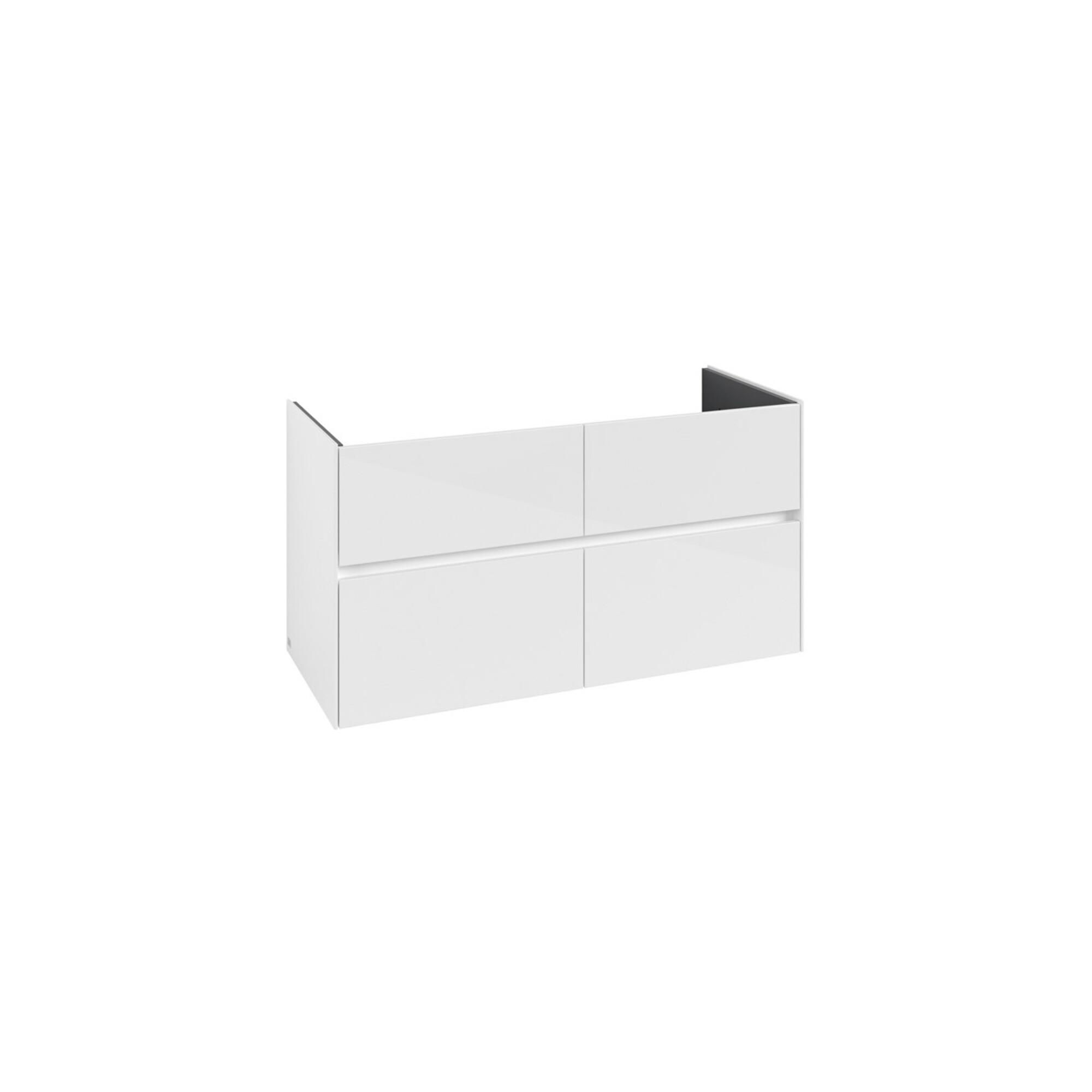 V&B Waschtischunterschrank Collaro 116,1X61X48Cm, Wt Mittig, Glossy White ; Villeroy & Boch (C14600DH)