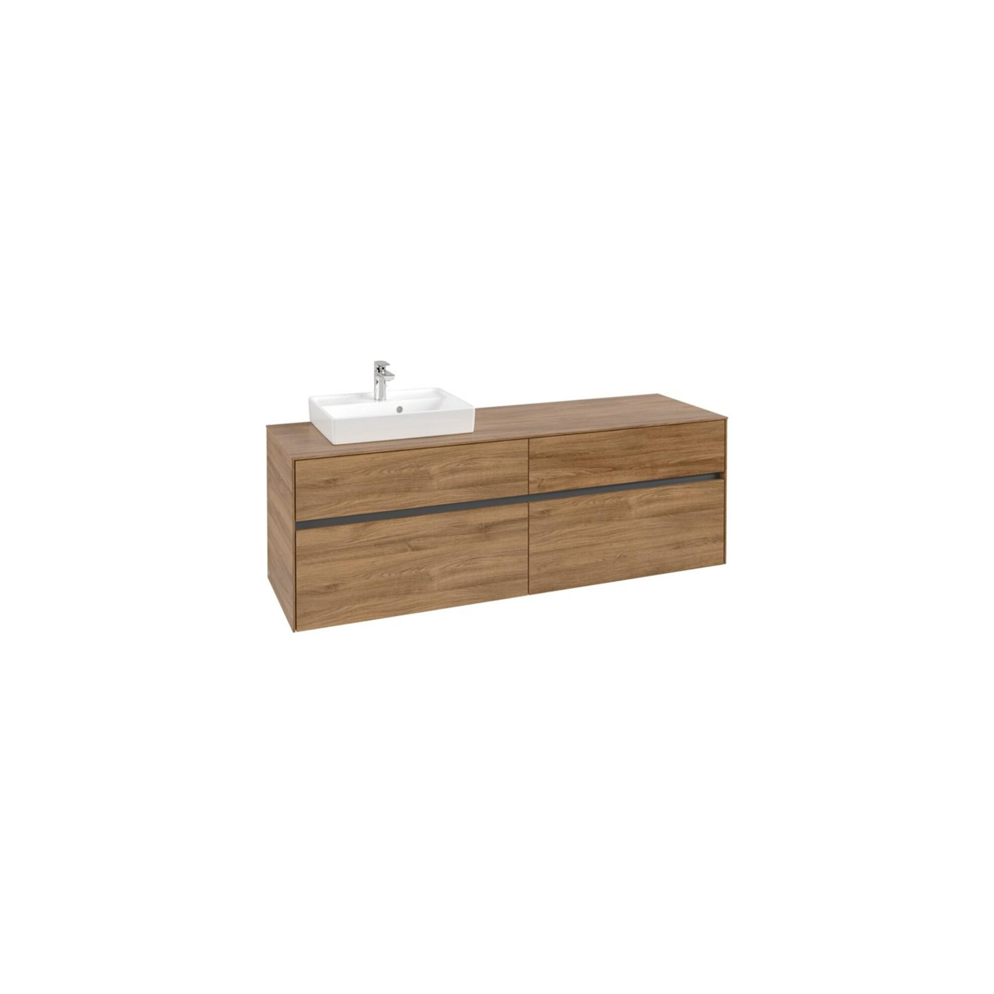 V&B Waschtischunterschrank Collaro 160X54,8X50Cm, Wt Links, Kansas Oak ; Villeroy & Boch (C07800RH)