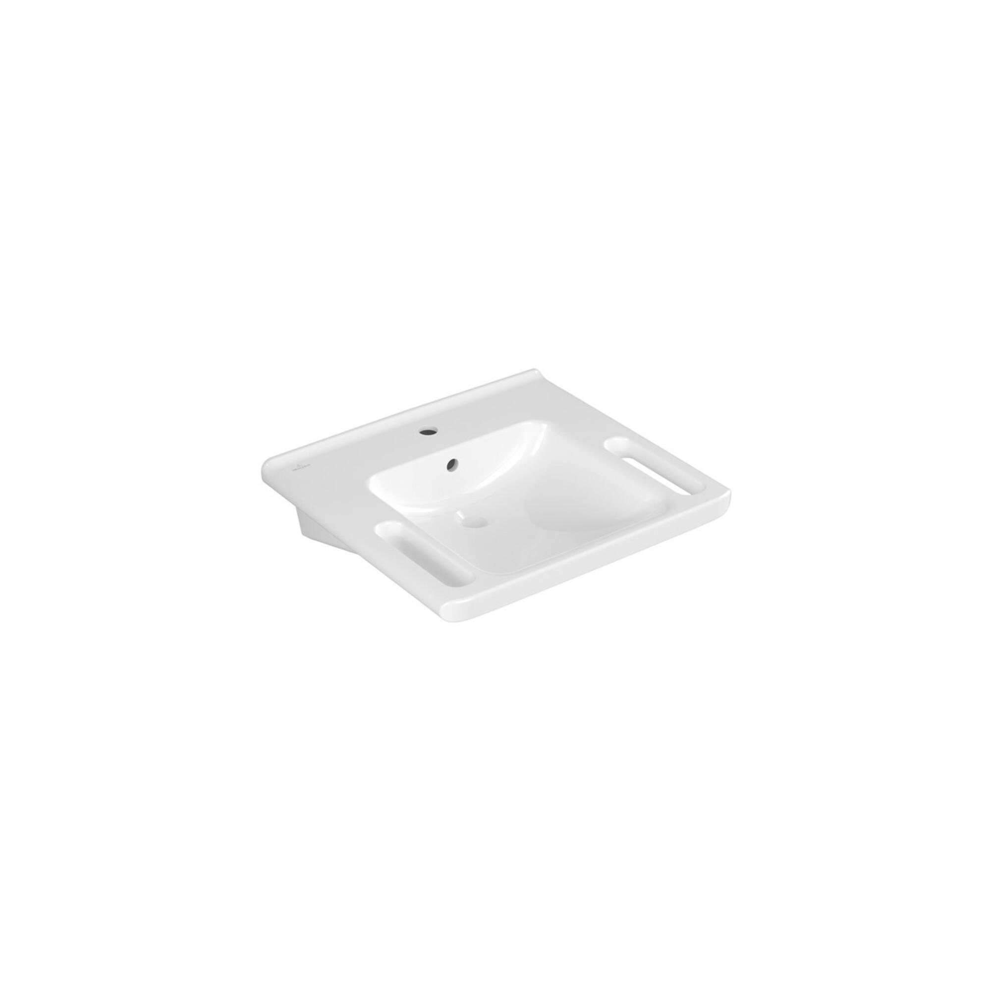 V&B Waschtisch Vicare 60X55Cm, M Hahnl., M ÜL, We A-Bac C-Plus ; Villeroy & Boch (4A6860T2)
