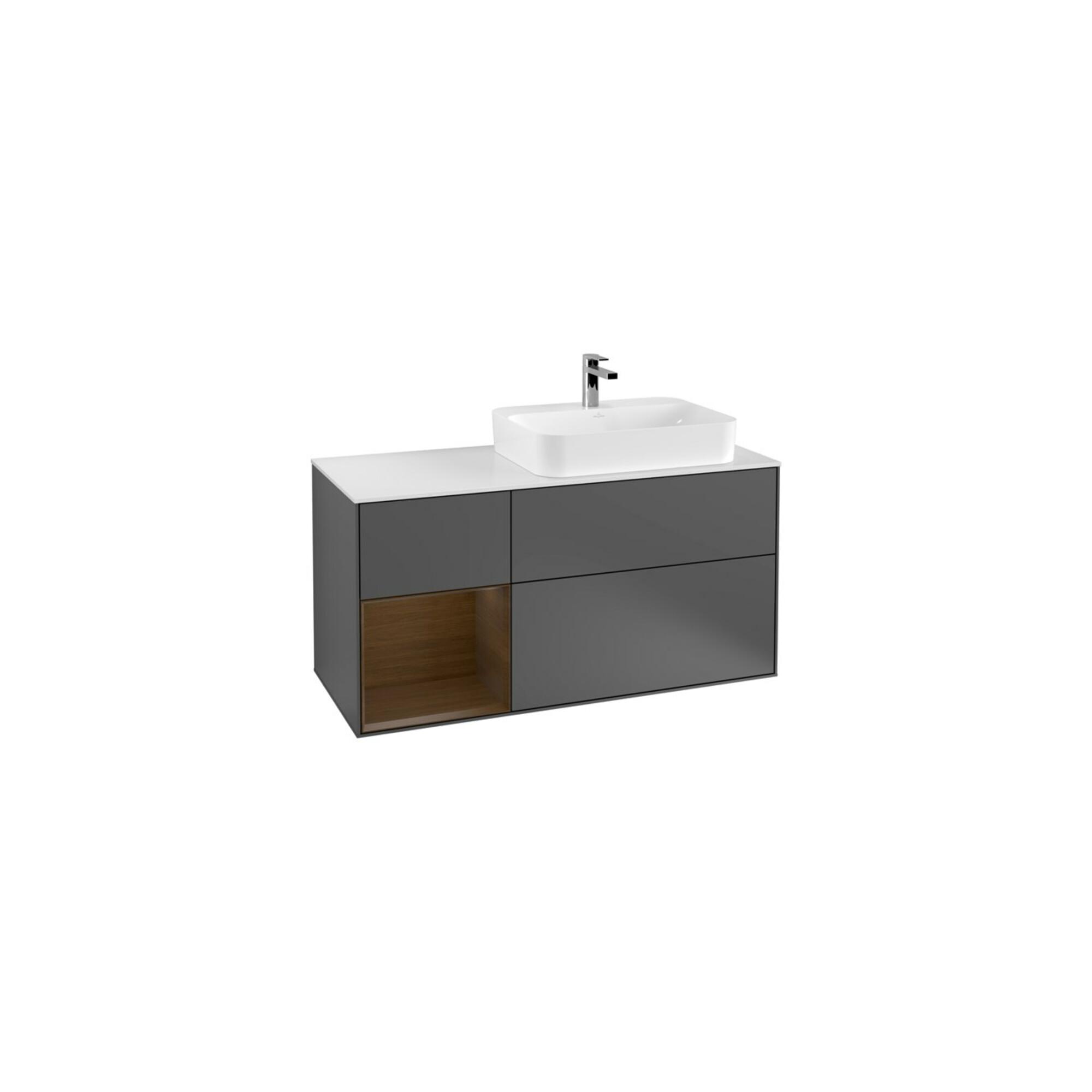 V&B Waschtischunterschrank Finion 120Cm, Pl W M, Rg Li Wal Ven, Anthrac. M ; Villeroy & Boch (F391GNGK)