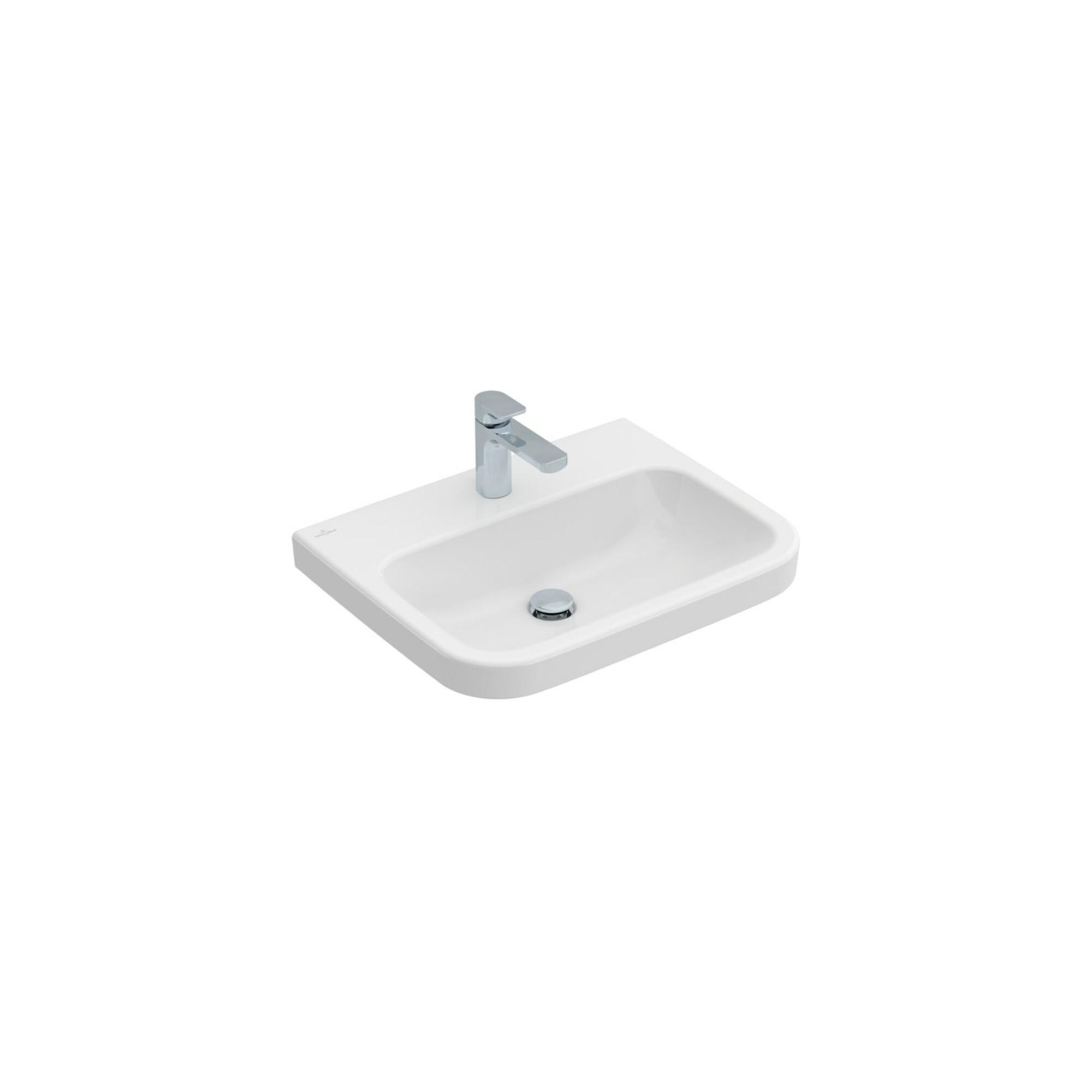 V&B Waschtisch Architectura 60X47Cm, 1 Hahnl., O. ÜL, Weiß C-Plus ; Villeroy & Boch (418861R1)