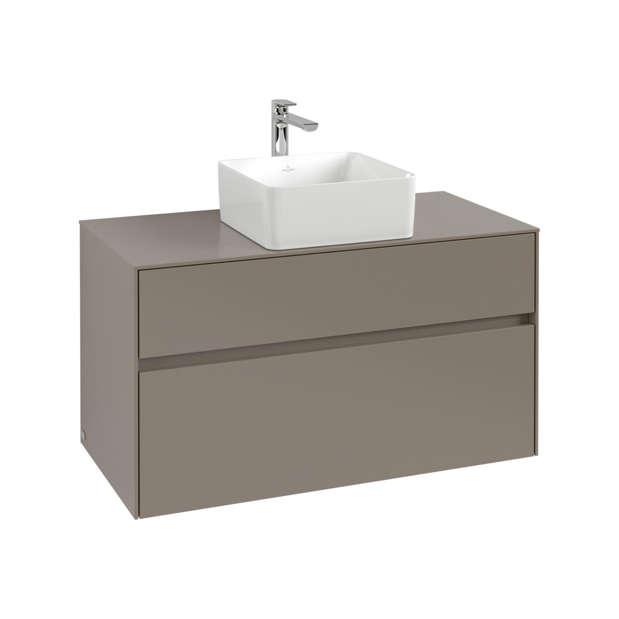 V&B Waschtischunterschrank Collaro 100X54,8X50Cm, Wt Mi, Led 7,3 W, Vo Bla ; Villeroy & Boch (C038B0VL)