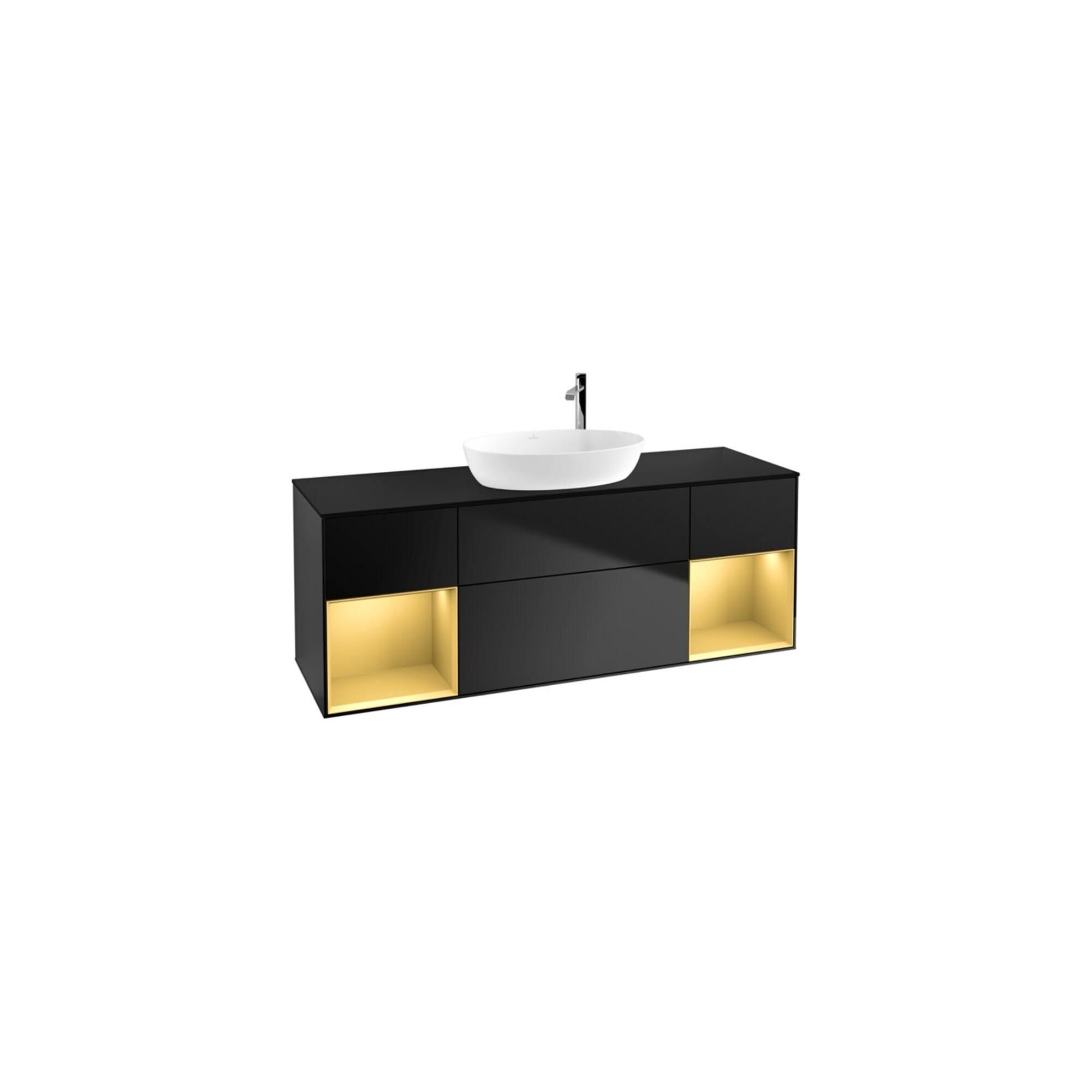 V&B Waschtischunterschrank Wandbeleuchtung Finion 160Cm, Pl B M, Reg Gol M Lac, Bla M Lac ; Villeroy & Boch (G982HFPD)