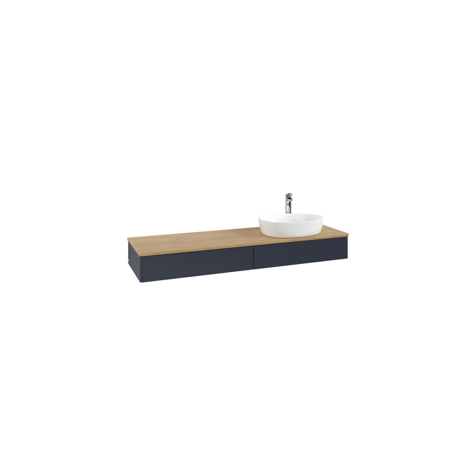 V&B Waschtischunterschrank Ohne Frontstruktur -Beleuchtung Antao 160X50Cm, Hl, Wbp Hon. Oa, Md Bl. M Lac ; Villeroy & Boch (L16051HG)
