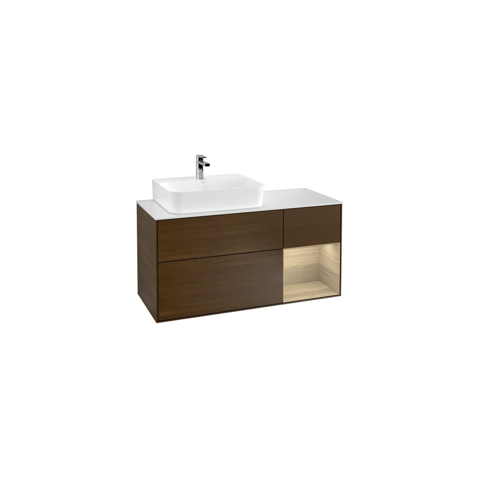 V&B Waschtischunterschrank Finion 120Cm, Pl Wh. M, Reg Re Oa Ven, Wal Ven ; Villeroy & Boch (F151PCGN)