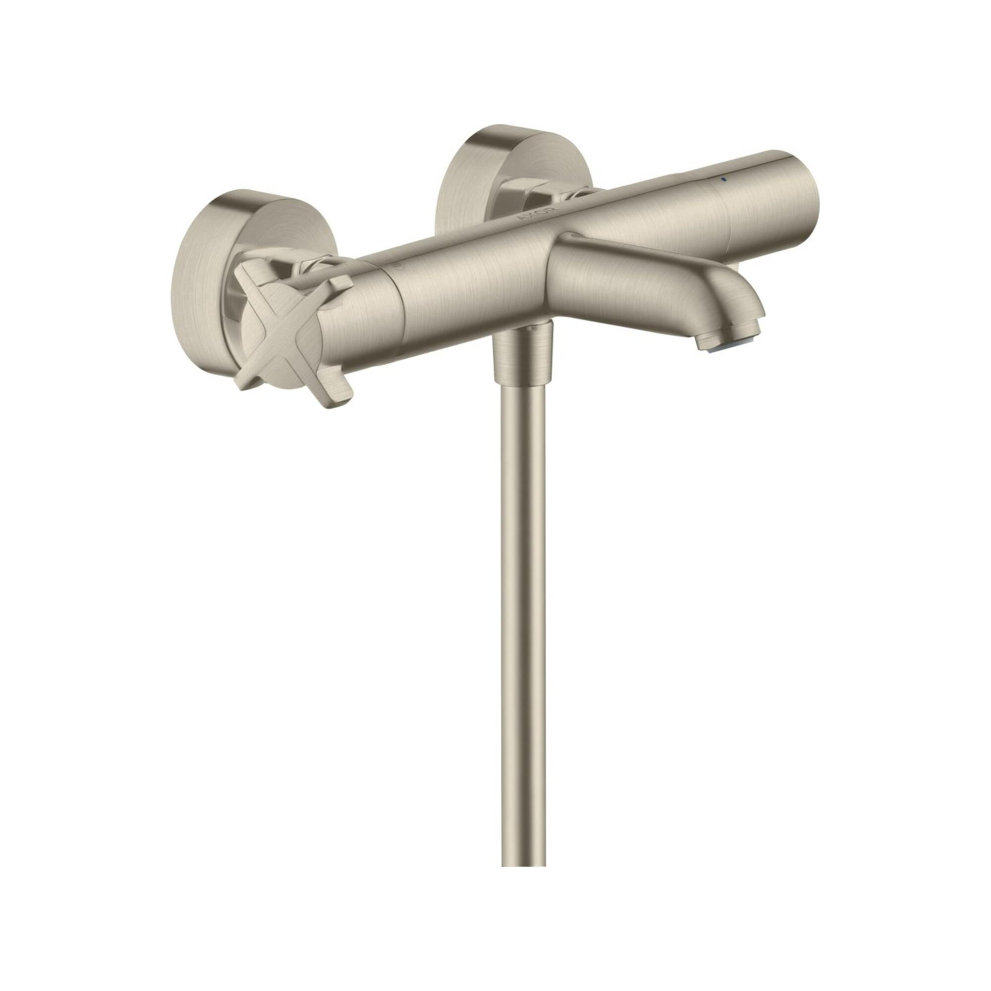 Hansgrohe Wannen-Thermostat Axor Citterio E Ap, Ausl. 177Mm, 2 Verbr., Brush. Nickel (36140820)