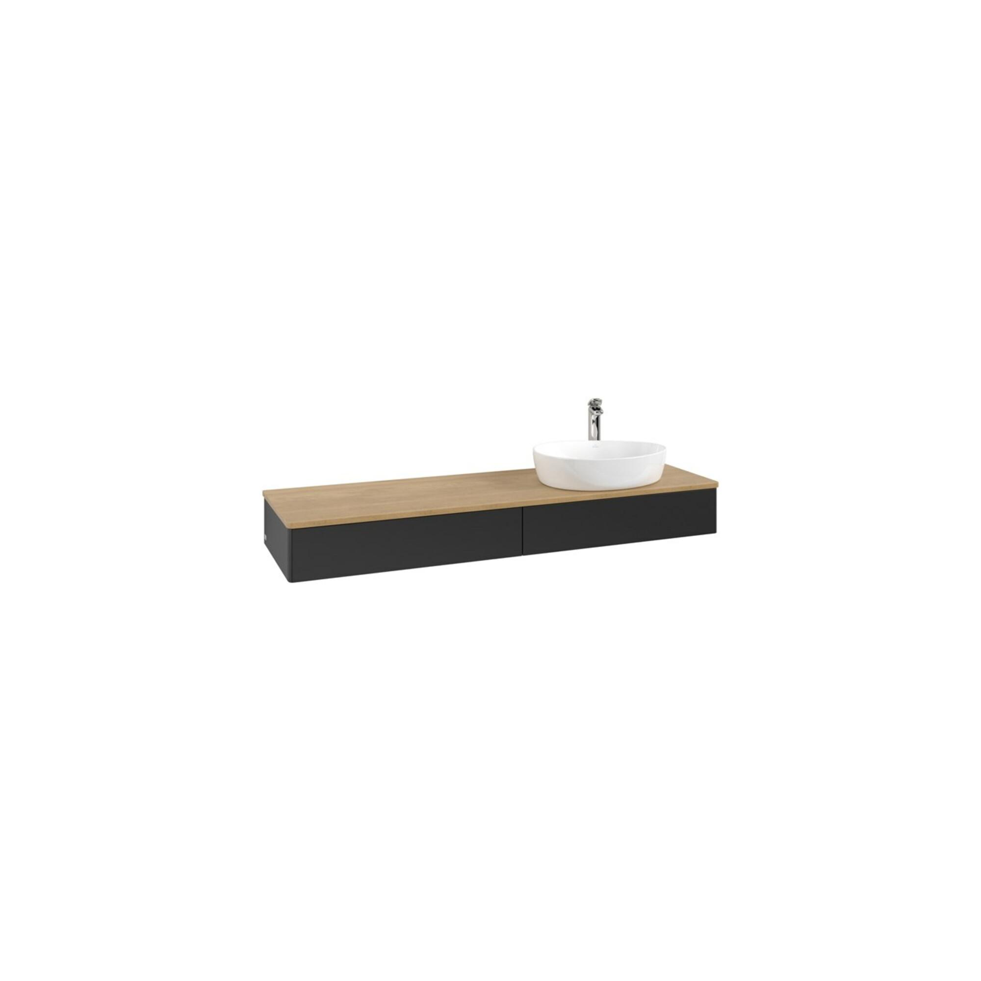 V&B Waschtischunterschrank Ohne Frontstruktur -Beleuchtung Antao 160X50Cm, Hl, WBP Hon. Oa, Bla M Lac ; Villeroy & Boch (L16051PD)