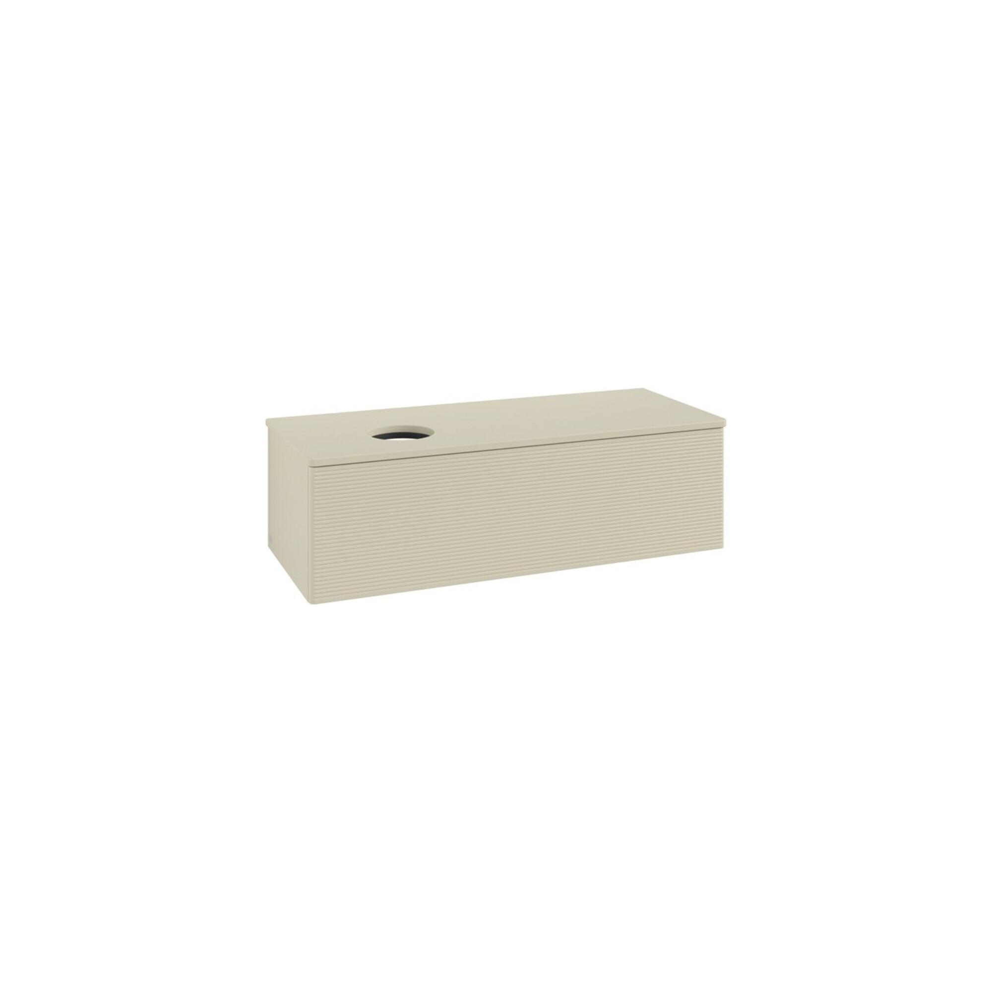 V&B Waschtischunterschrank Mit Frontstruktur, Mit Beleuchtung Antao 120X36X50Cm, Wbp-Farbe Lac, Si Gr M Lac ; Villeroy & Boch (L33110HJ)