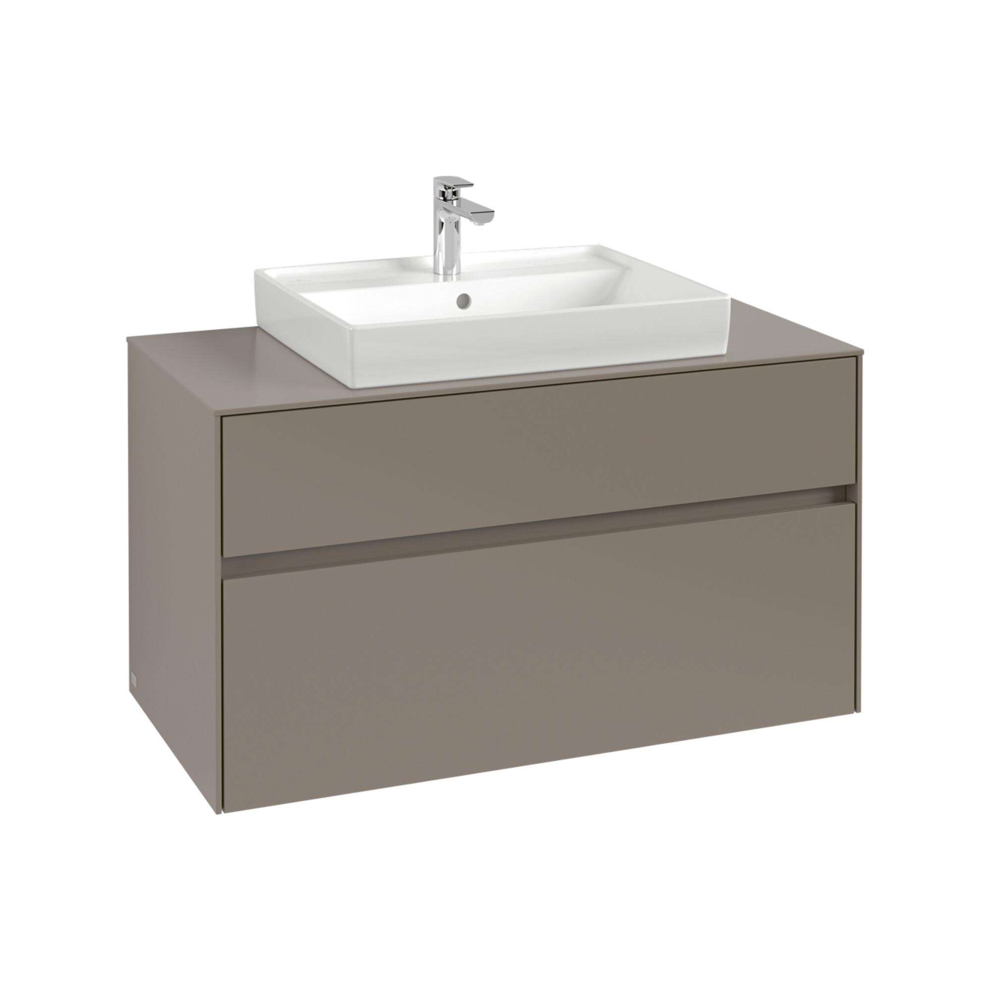 V&B Waschtischunterschrank Collaro 100X54,8X50Cm, Wt Mittig, Graphite ; Villeroy & Boch (C01900VR)