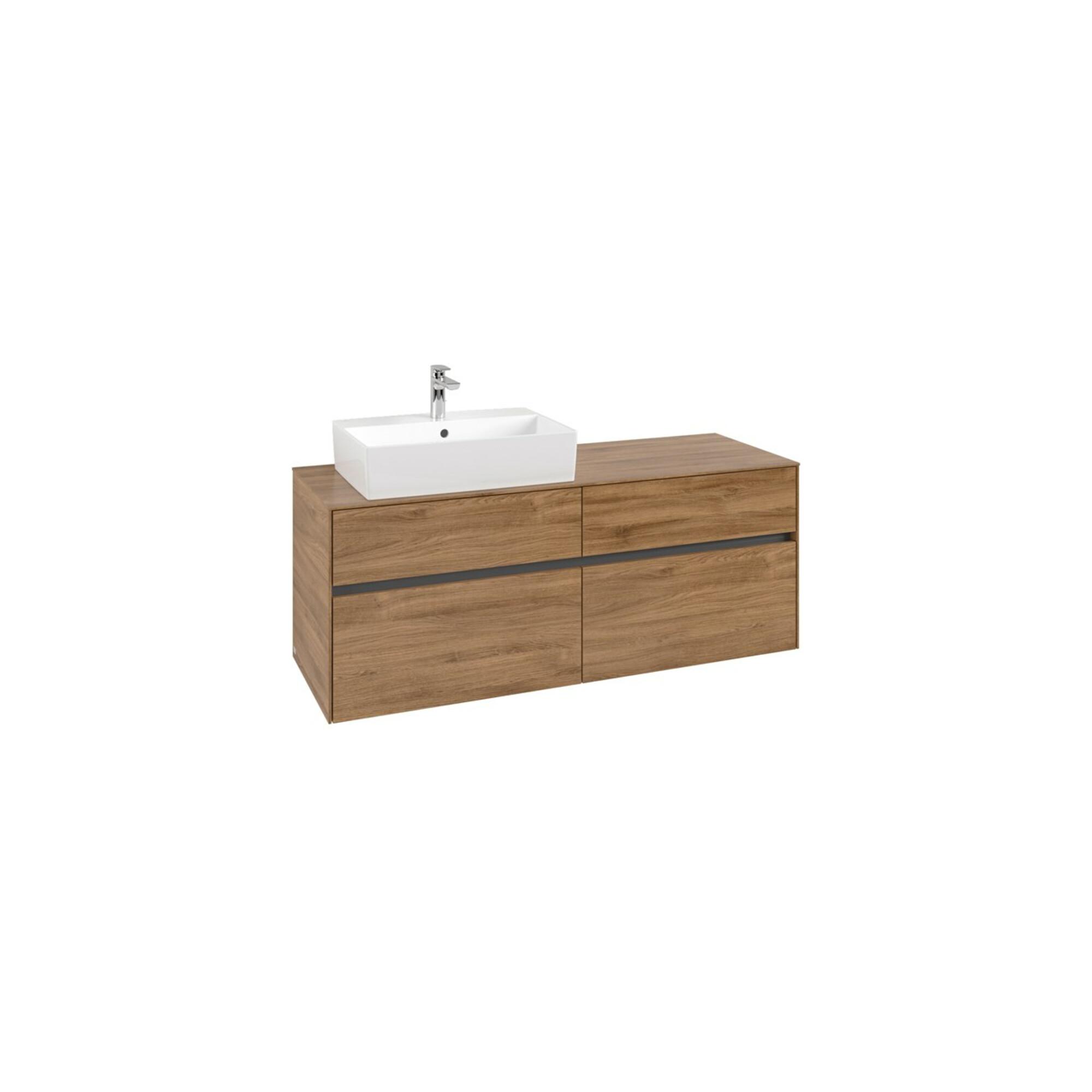 V&B Waschtischunterschrank Collaro 140X54,8X50Cm, Wt Links, Kansas Oak ; Villeroy & Boch (C13200RH)