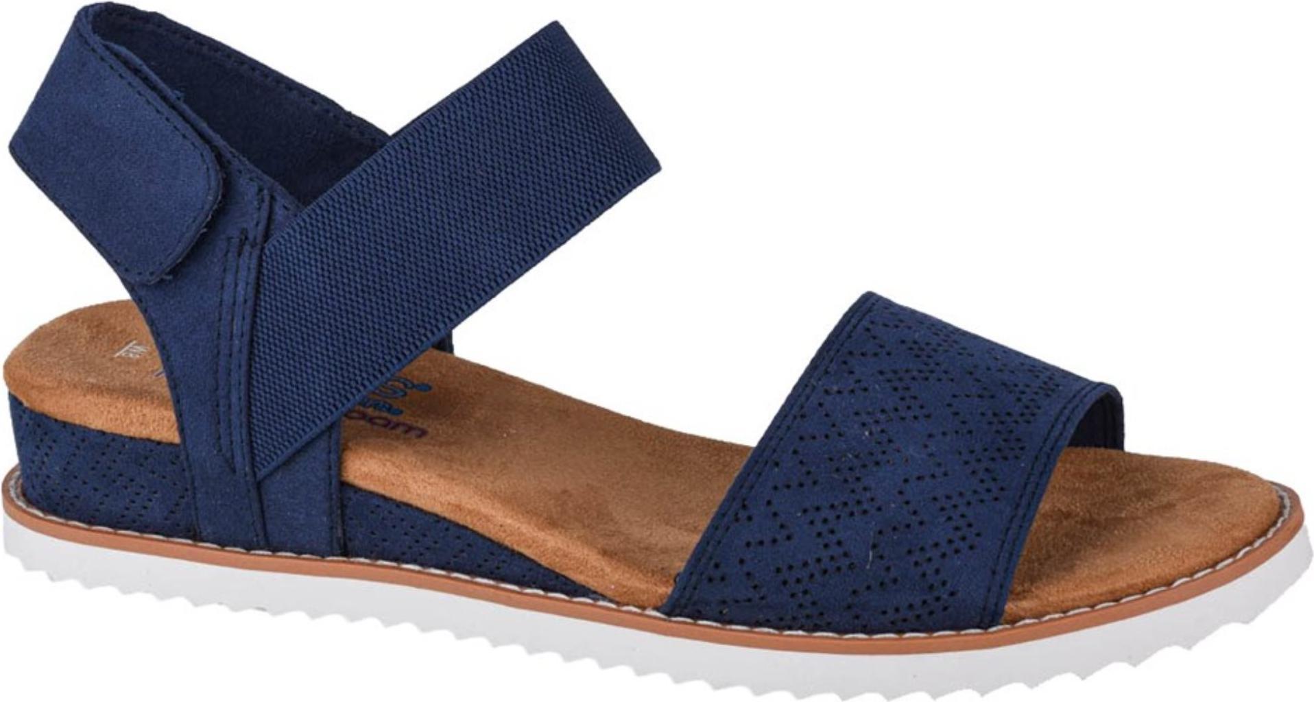 Skechers Sandali Da Donna Con Zeppa Desert Kiss Blu