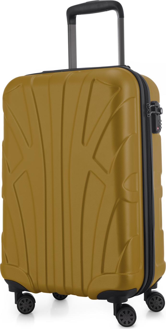 Suitline - Bagaglio A Mano Leggero 55X35X20 Cm Trolley Aereo 34 L Bagaglio A Mano Valigia Leggera 4 Ruote Bagaglio A Mano Tsa, Autunno Oro