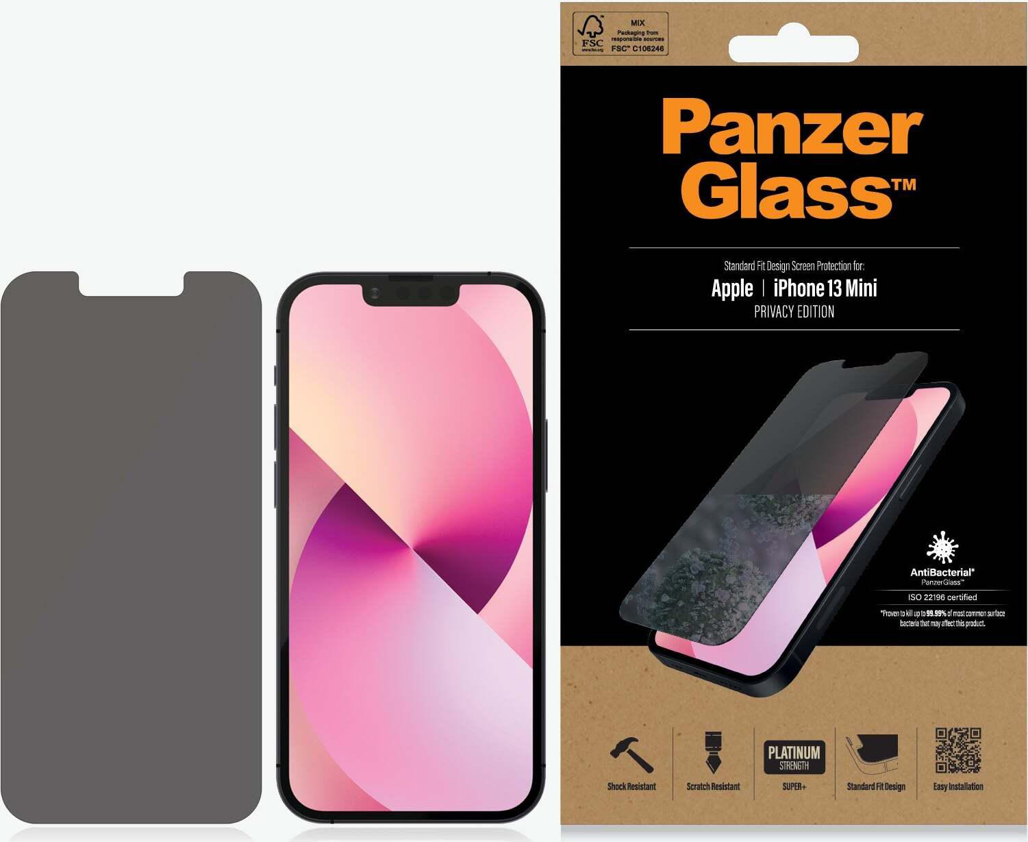 Panzerglass 47434 Panzerglass Privacy Clear For Iphone 13 Mini