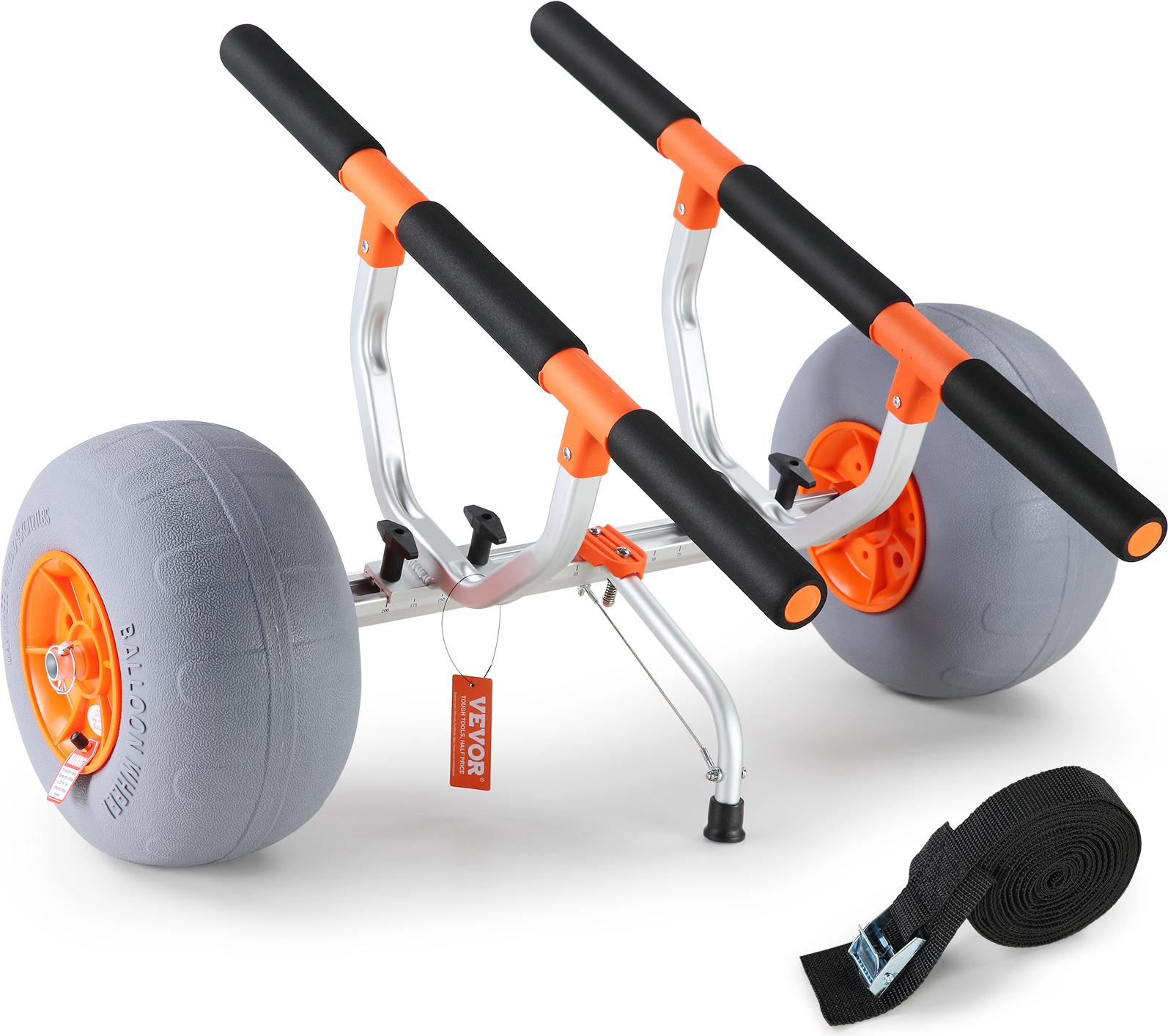 Vevor Carrello Da Trasporto Per Kayak Carrello Per Canoe Carrello Per Barche Pieghevole 805X935X460 Mm Trolley