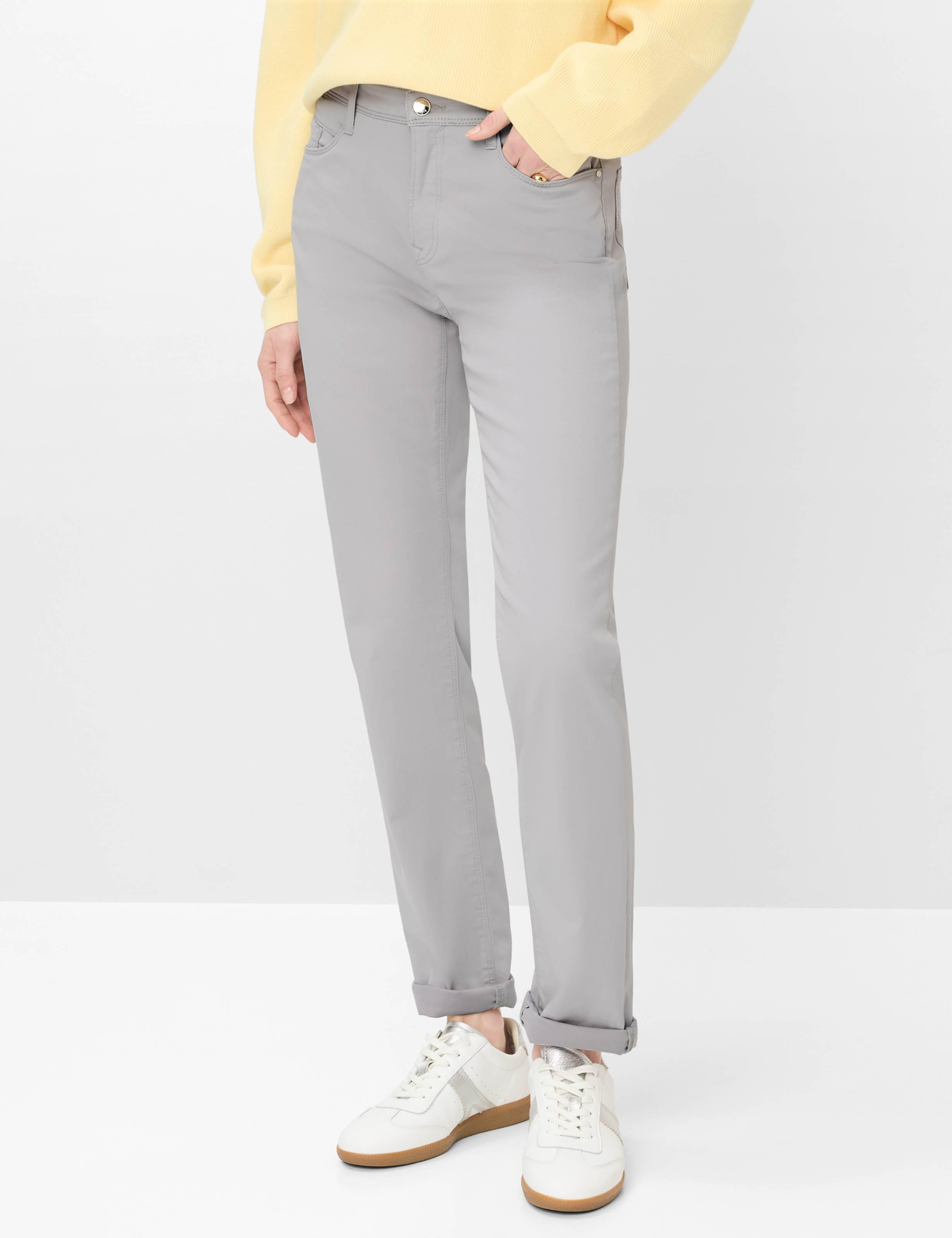 Brax Damen Five-Pocket-Hose Style Mary Light Grey, Hellgrau, Gr. 42
