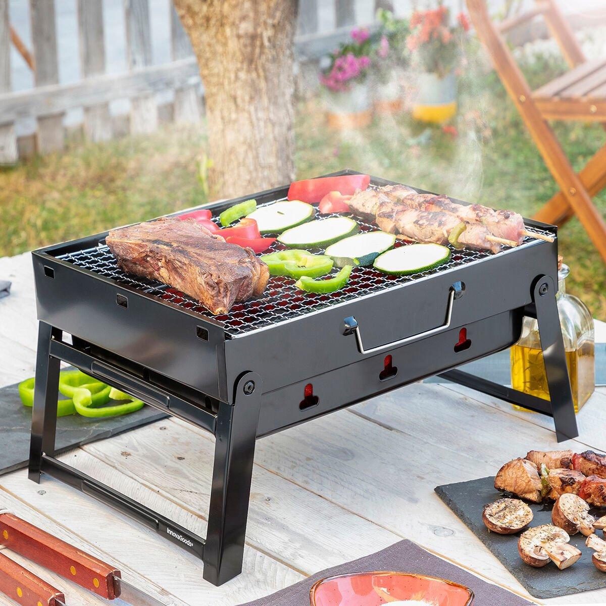 Barbecue Pieghevole Portatile A Carbone Bearbq Innovagoods
