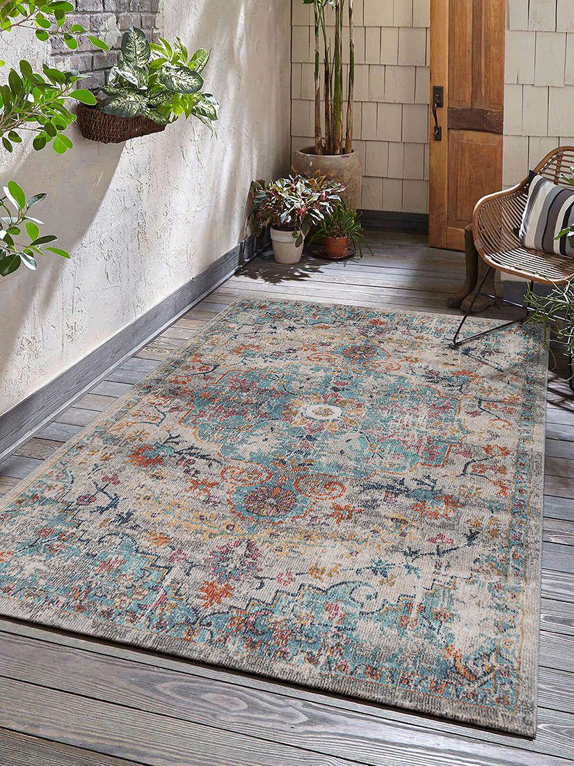Teppich THE CARPET "Palma", bunt (mehrfarbig), B:120cm H:4mm L:170cm, Polypropylen, Teppiche, Teppich, Outdoor moderner robuster In und Outdoor Teppich