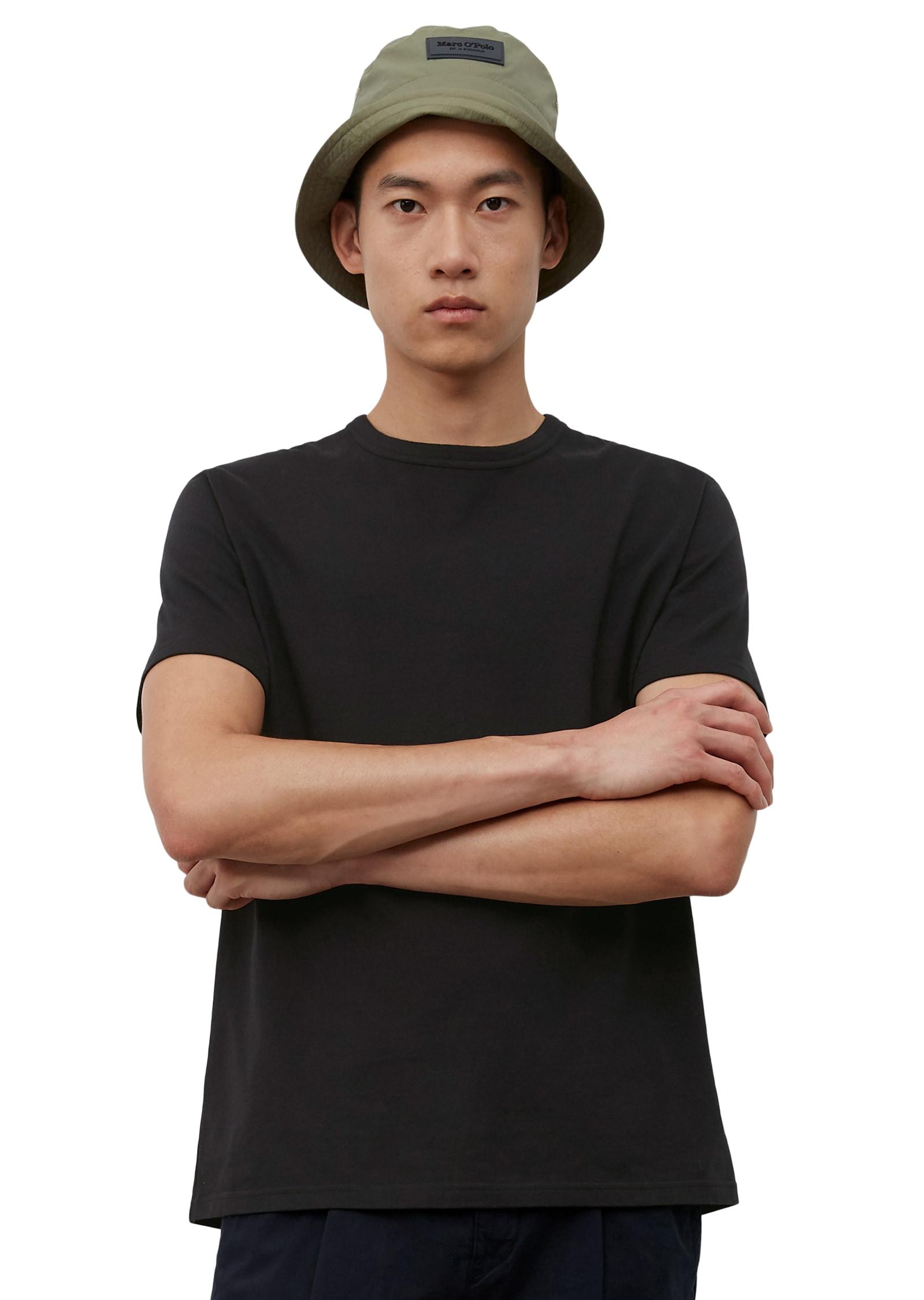 T-Shirt MARC O'POLO, Herren, Gr. L (52), schwarz, Jersey, Obermaterial: 100% Baumwolle, normal, Rundhals, Shirts T-Shirt, Rundhals-T-Shirt Regular aus hochwertiger Baumwolle