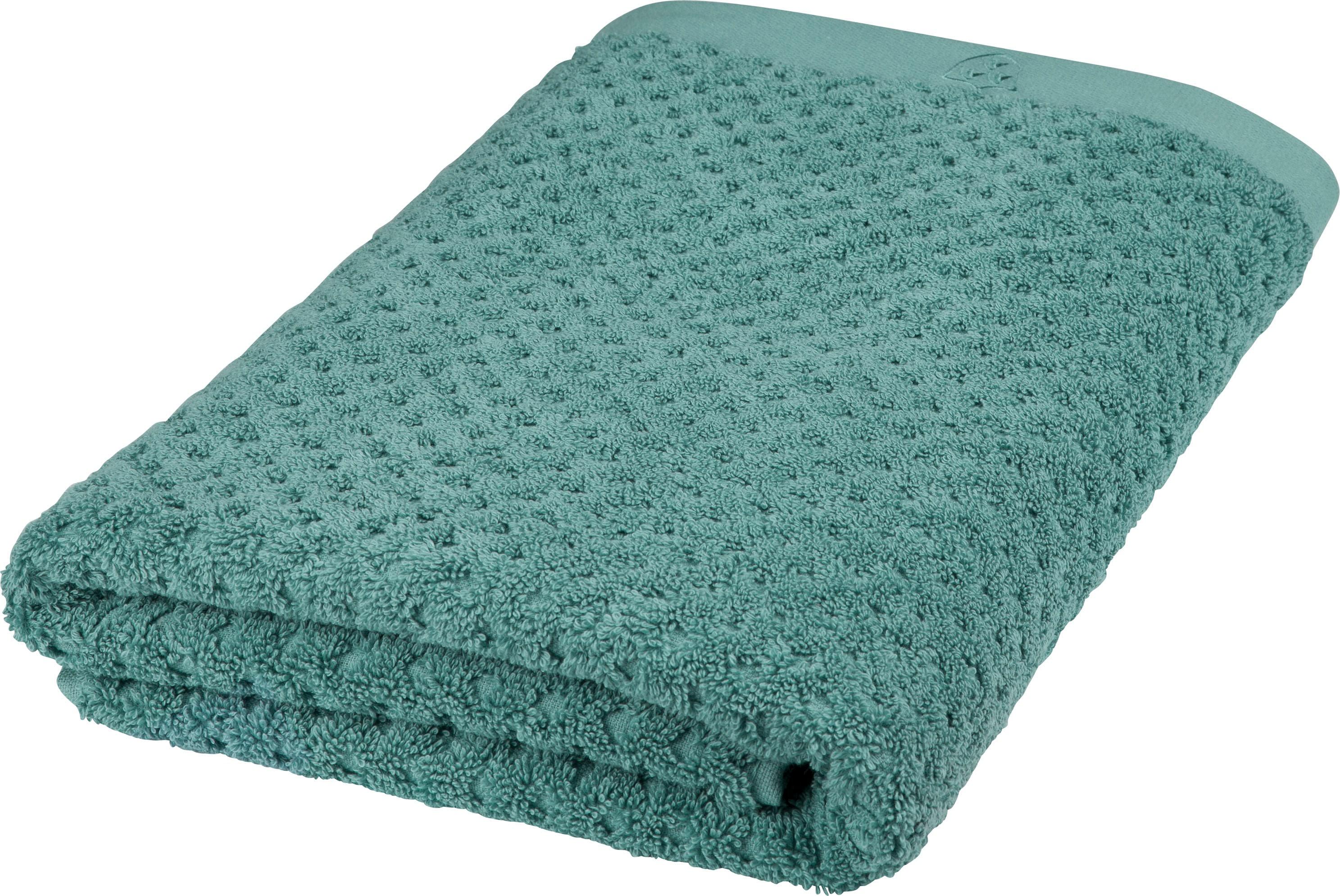 Duschtuch ROSS "Harmony", grün (arktis), B:70cm L:140cm, Frottier, Baumwolle, Handtücher, Duschtuch, 100 % Baumwolle, Hoch Tief Struktur, viele Farben