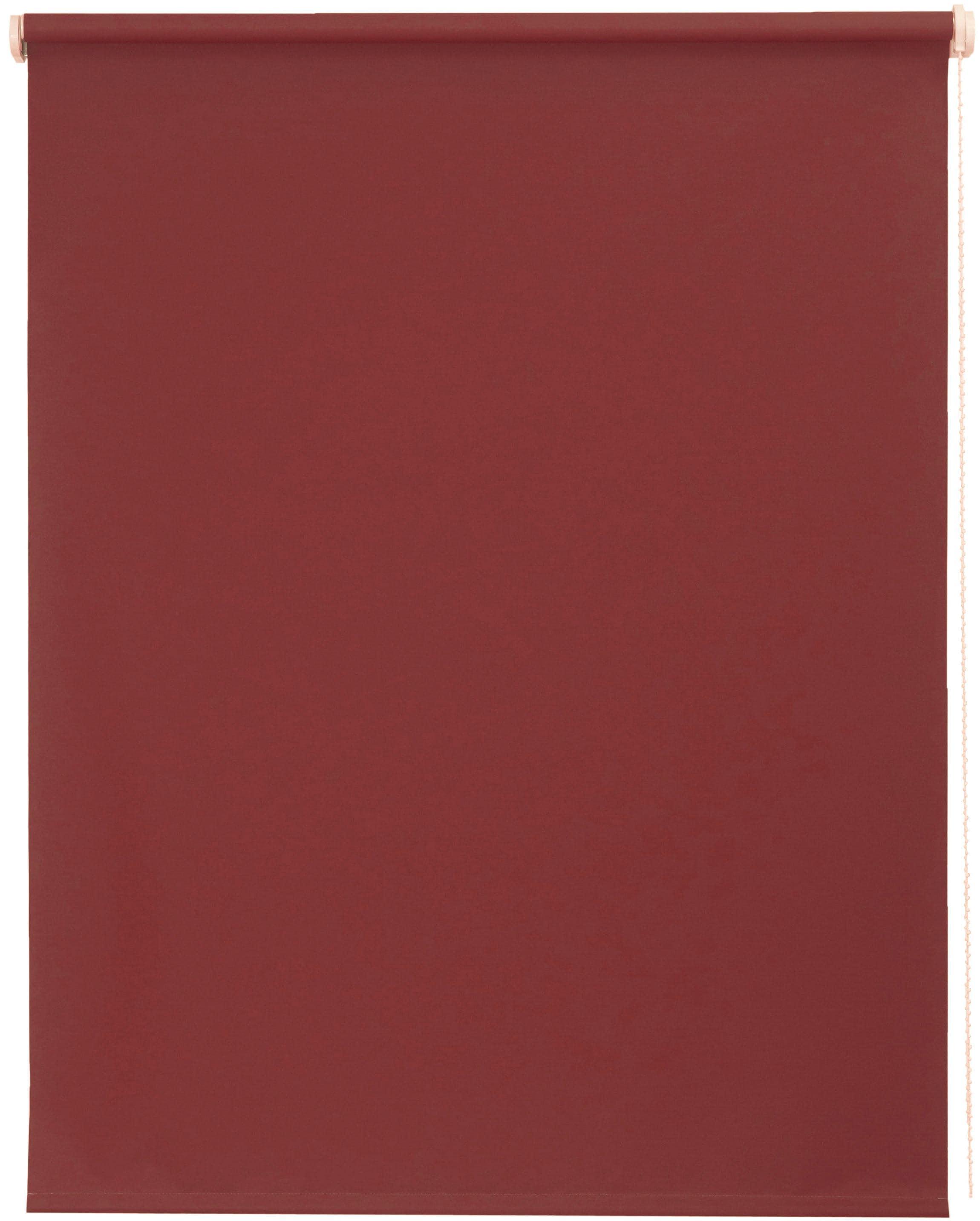 Seitenzugrollo SUNLINES "Uni" Gr. 2, rot (cherryrot), B:82cm H:180cm, Polyester, Rollos, Seitenzugrollo, 1 Stück