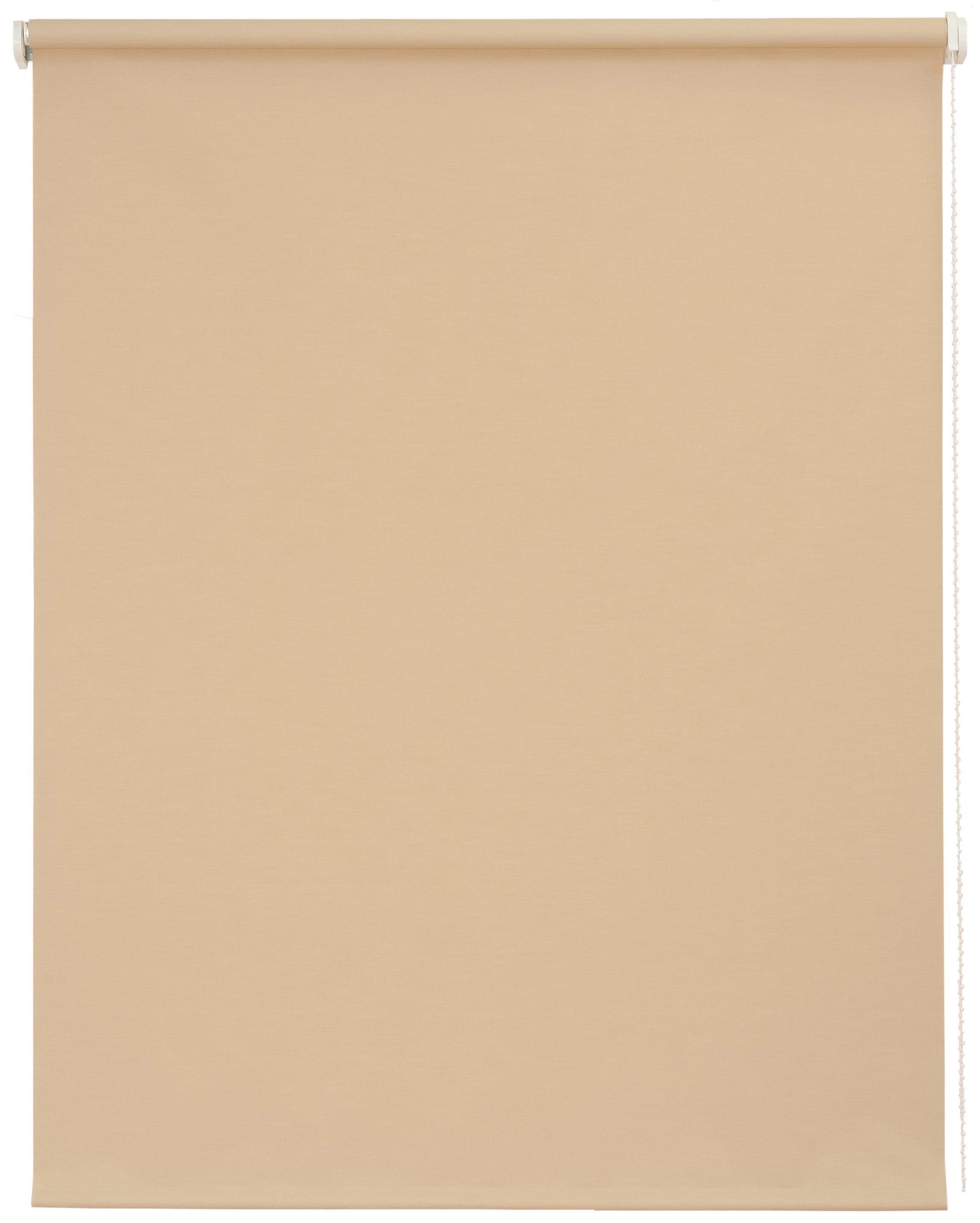 Seitenzugrollo SUNLINES "Uni" Gr. 1, beige (sand), B:62cm H:180cm, Polyester, Rollos, Seitenzugrollo, 1 Stück