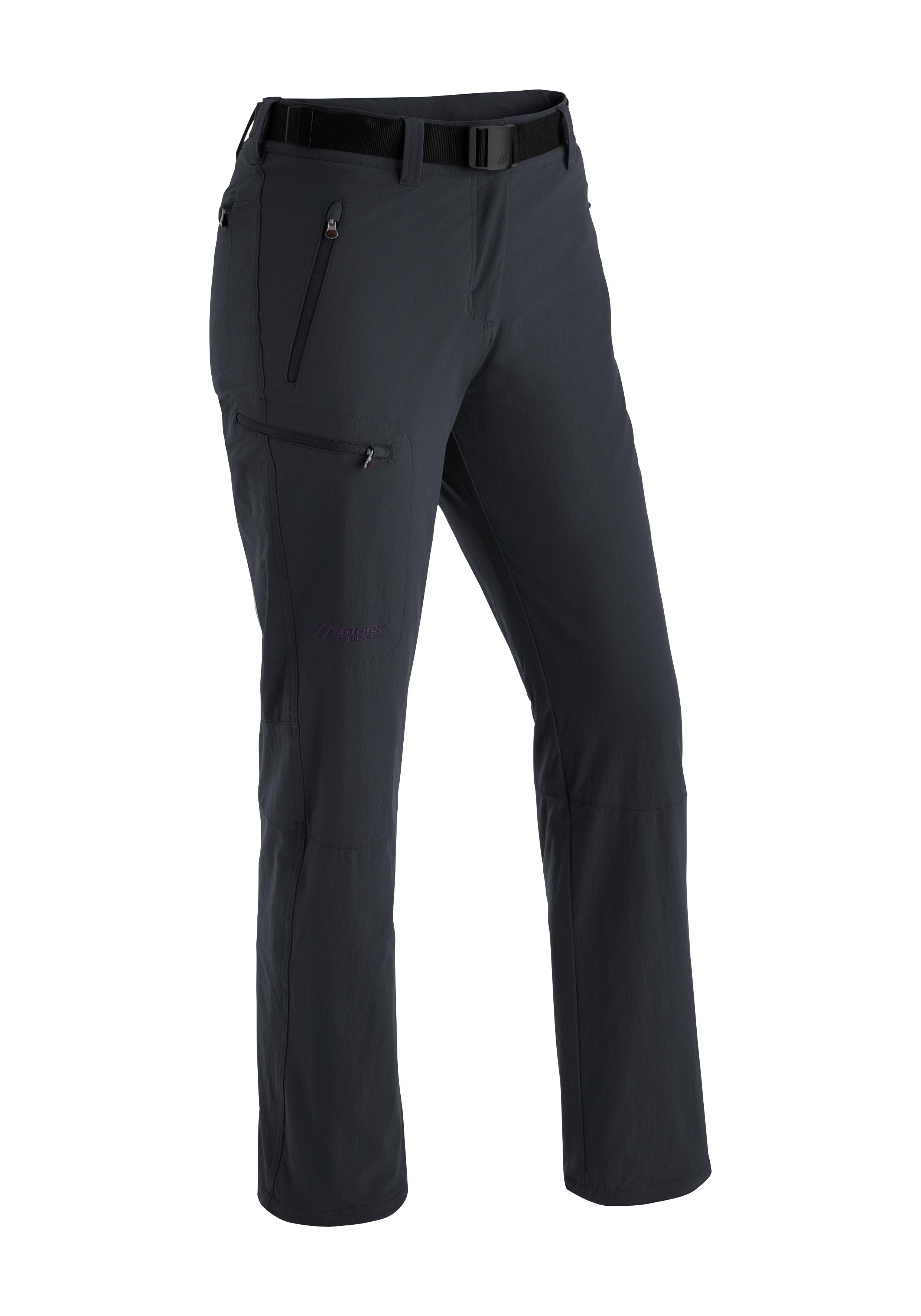 Funktionshose MAIER SPORTS "Rechberg Therm", Damen, Gr. 20, Kurzgrößen, schwarz, 90% Polyamid, 10% Elasthan, Hosen Funktionshose, Wattierte Winter Outdoorhose, elastisch