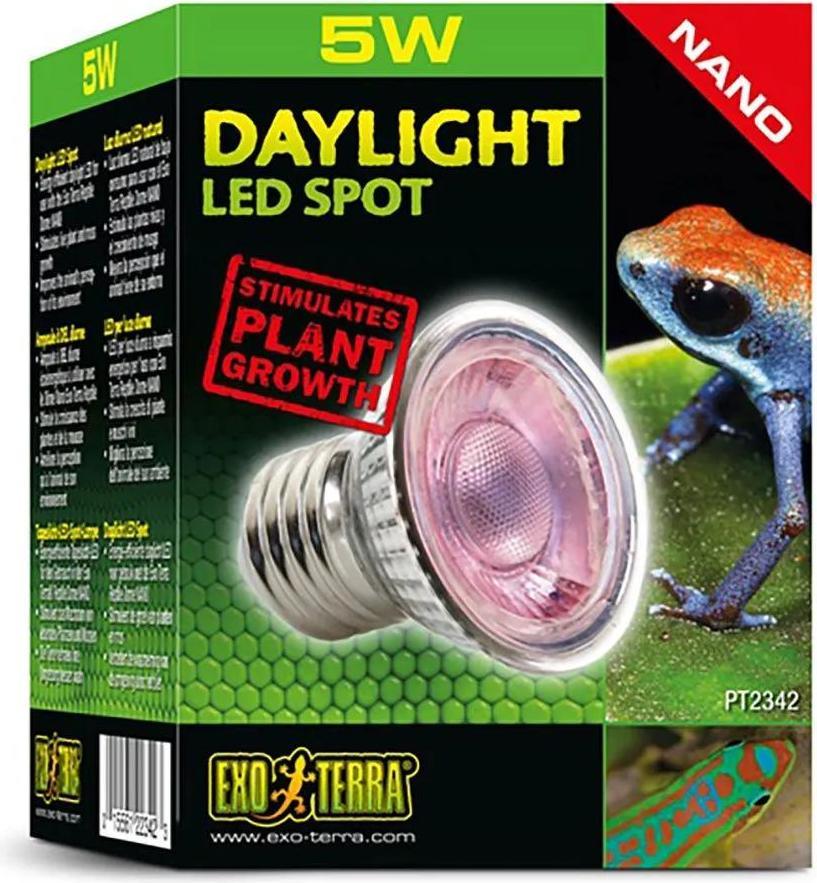 Exo Terra Led-Nano-Daylight-Spot 5W Trasparente Trasparente Taglia Unica