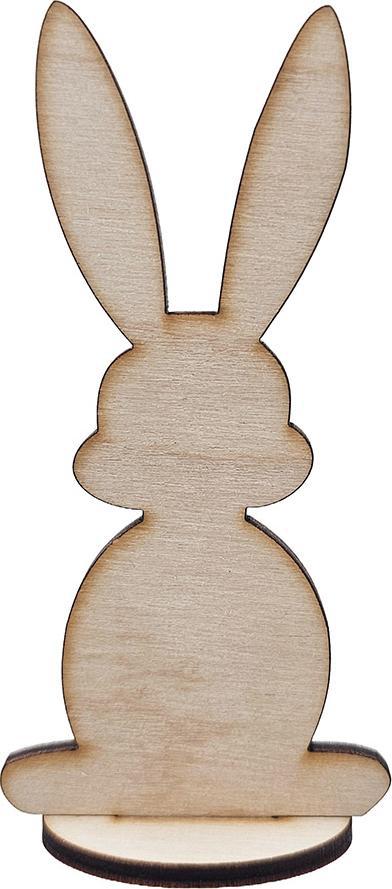Coniglietto In Legno Su Supporto