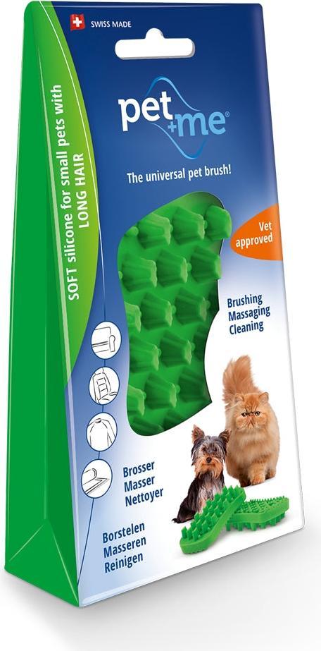 Spazzola Pet+Me Cat A Pelo Lungo Verde
