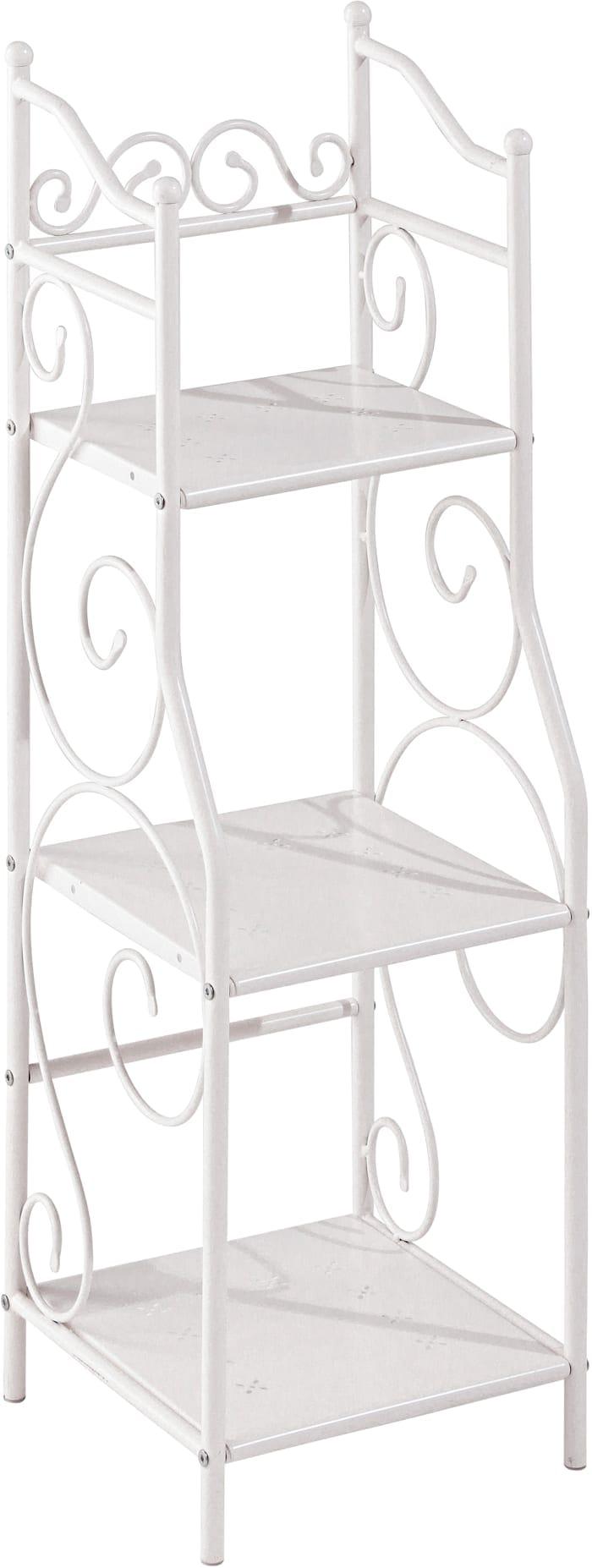 Ablageregal HEINE HOME, weiß, B:30cm H:95cm T:30cm, Metall, Regale, Ablageregal