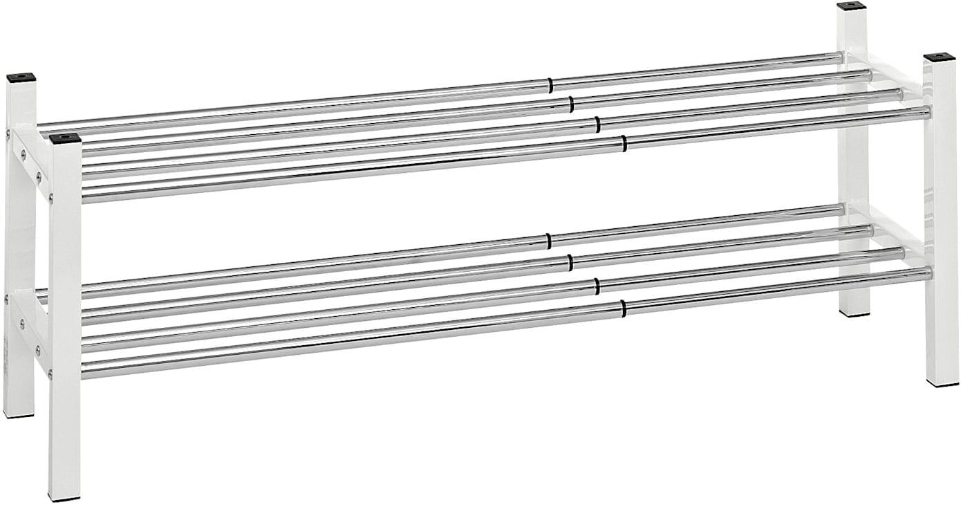 Schuhregal HEINE HOME, weiß, B:80cm H:37cm T:30cm, Metall, Regale, Schuhregal