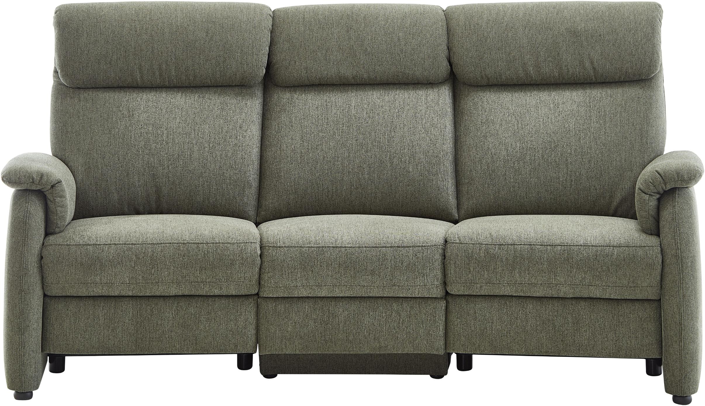 3-Sitzer HOME AFFAIRE "Turin Sofa mit elektrischer Relaxfunktion, Breite 226 cm", turtle, B:226cm H:107cm T:97cm, 94% Polyester, 6% Nylon, Sofas, 3-Sitzer, inkl. Tisch, USB & Steckdose, Federkern & pflegeleichtem Bezug