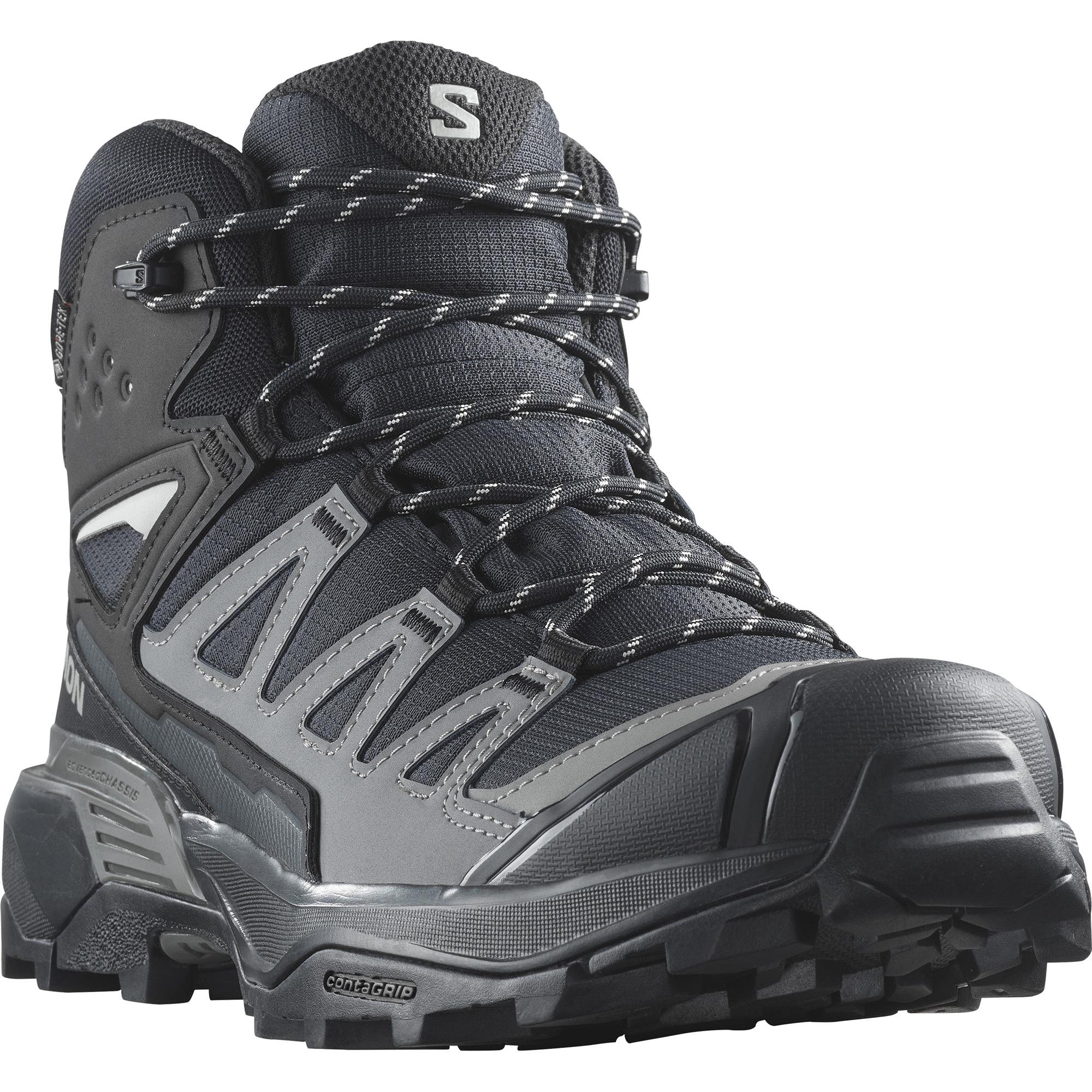 Wanderschuh SALOMON "X ULTRA 360 MID GORE-TEX", Herren, Gr. 42,5, schwarz, Synthetik, Schuhe Wanderschuh, wasserdicht
