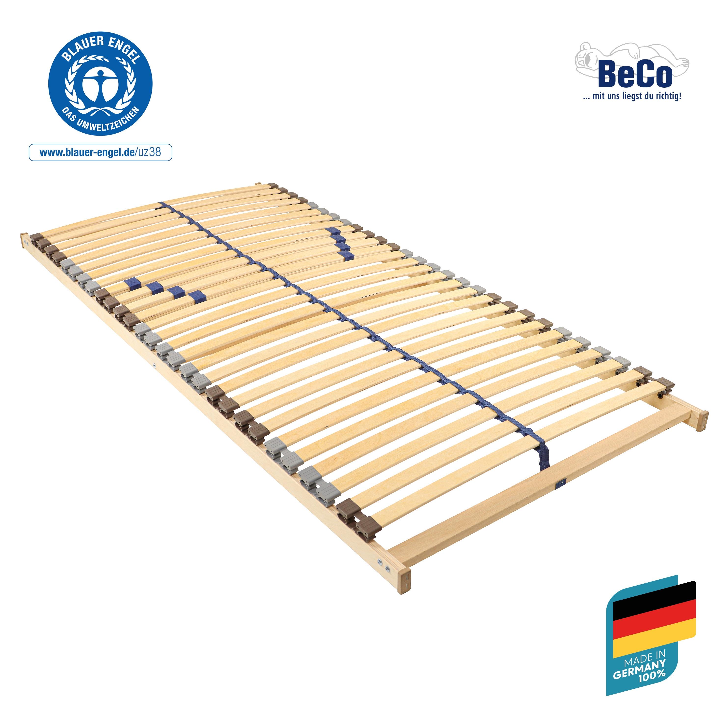 Lattenrost BECO "Blue Star NV", transparent (weiß, neutral), B:100cm H:8cm L:200cm, Lattenroste, Lattenrost, ausgezeichnet mit dem Blauen Engel