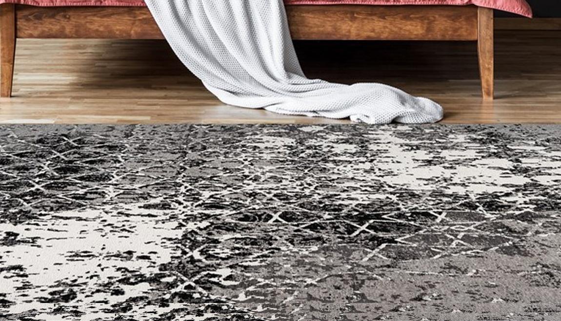 Teppich ARTE ESPINA "Iglesia 100", grau, B:200cm H:10mm L:290cm, Baumwolle, Polyester, Teppiche, Teppich, Jacquard-Teppich, dezente Farbwahl, Rücken aus 100 % Baumwolle