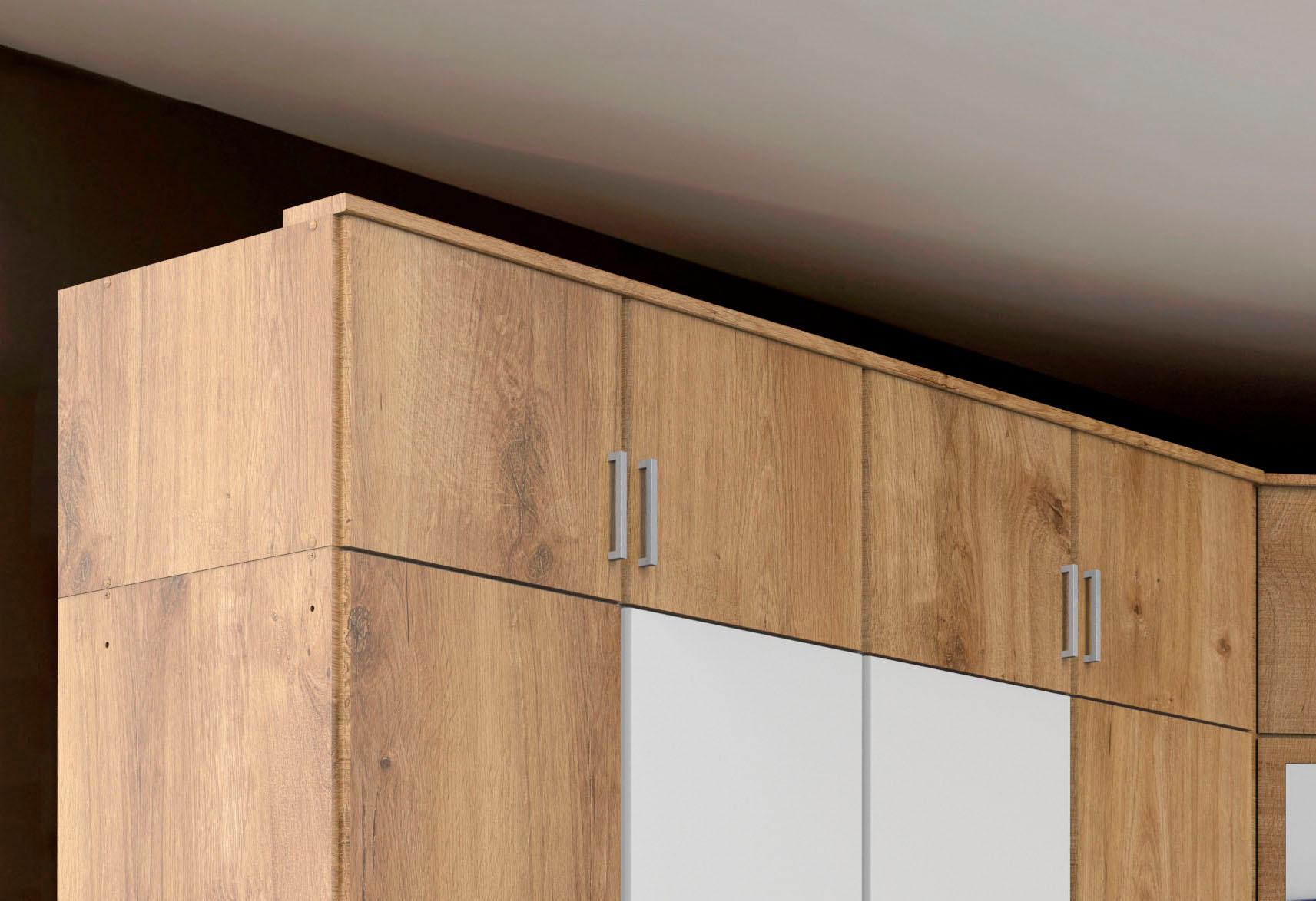 Schrankaufsatz WIMEX "Click", braun (plankeneichefarben), B:180cm H:42cm T:56cm, Kunststoff, Möbelaufsätze, Schrankaufsatz