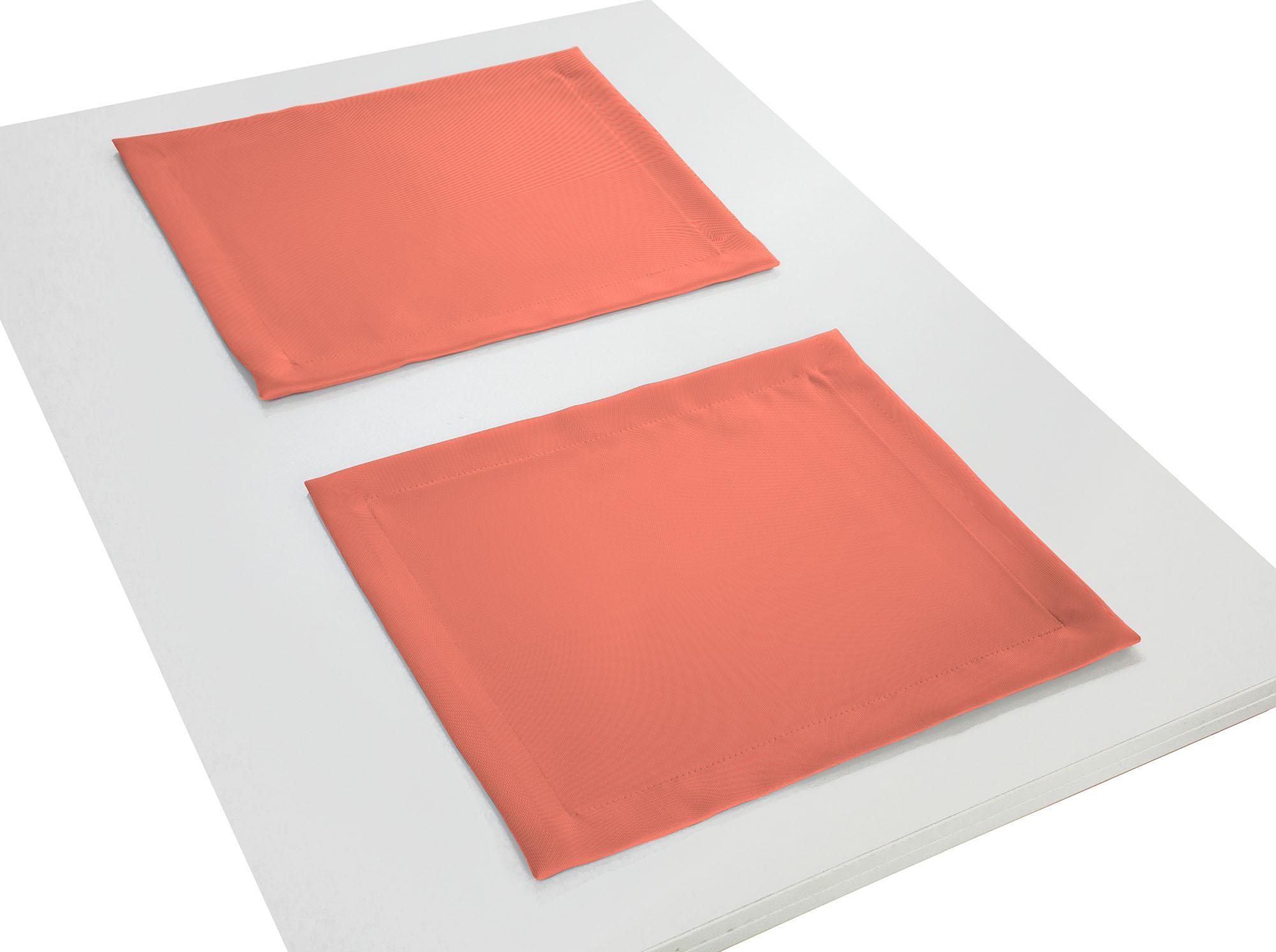 Platzset ADAM "Uni Collection Light" Gr. 1, orange, B:30cm L:40cm, Obermaterial: 100% Baumwolle, Platzsets, Platzset