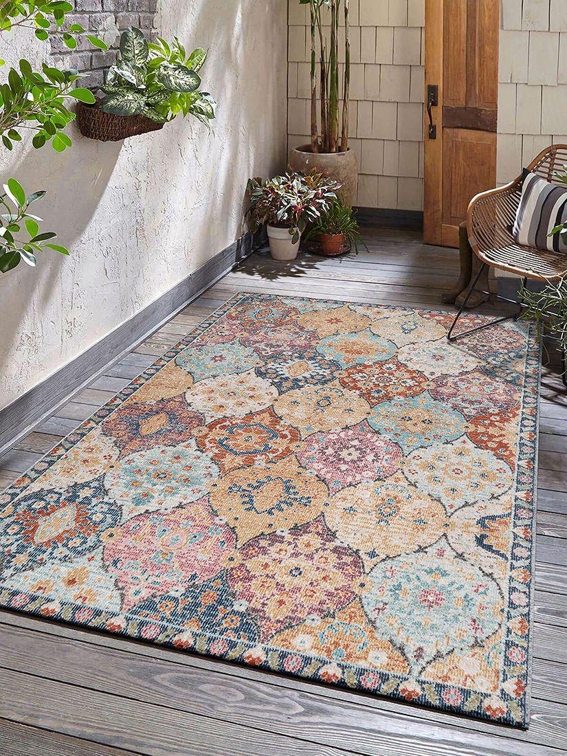 Teppich THE CARPET "Palma", bunt (mehrfarbig), B:200cm H:4mm L:290cm, Polypropylen, Teppiche, Teppich, Outdoor moderner robuster In und Outdoor Teppich