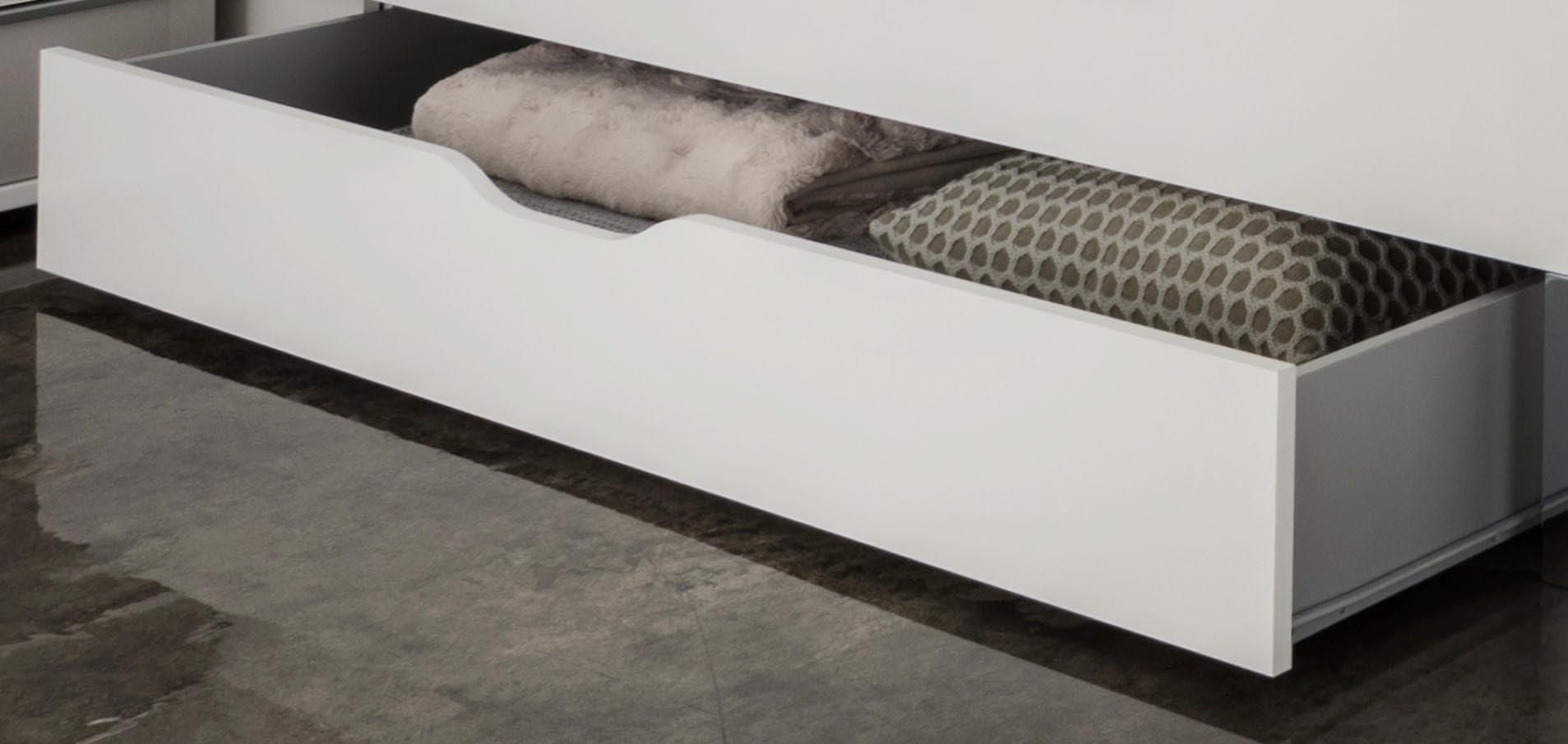 Bettschubkasten WIEMANN "Shanghai", weiß, Für Breite 200cm, Holzwerkstoff, Schubladen, Bettschubkasten