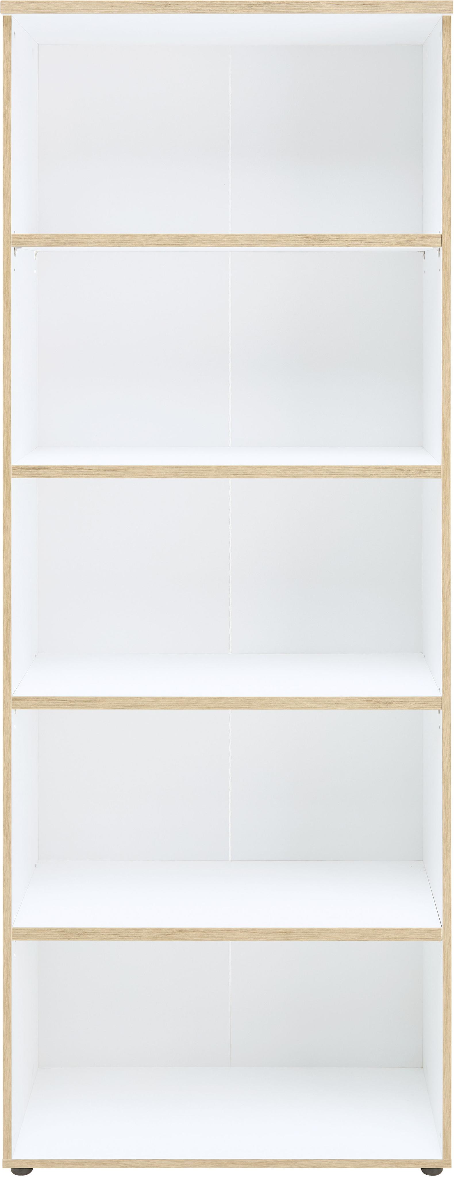 Aktenschrank INNOSTYLE "Memphis Aktenregal, 75x197x38cm (B/H/T)", weiß (weiß, artisan eiche), B:75cm H:197cm T:38cm, Holzwerkstoff, Schränke, Aktenschrank