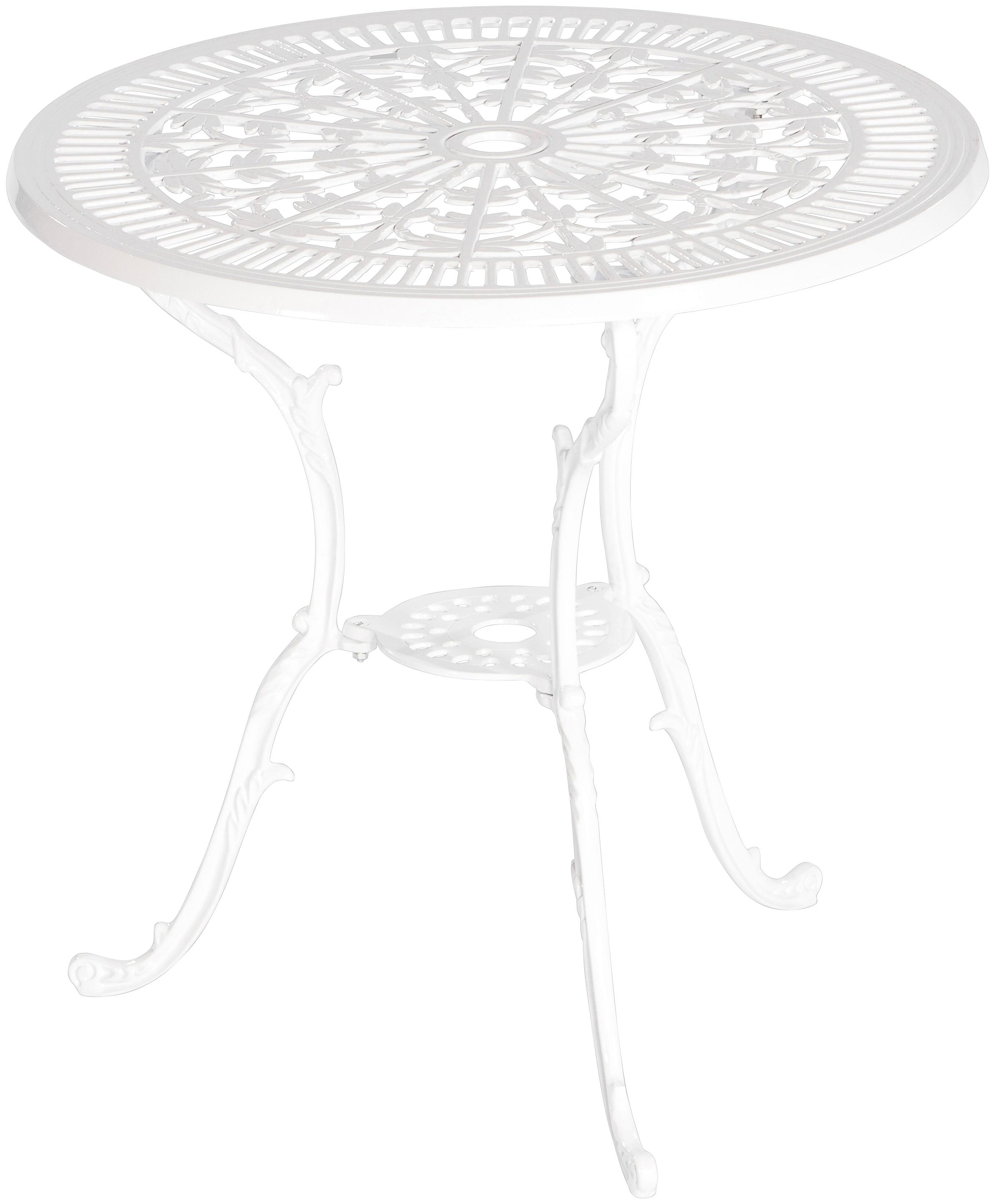 Gartentisch MERXX "Lugano", weiß, B:70cm H:68cm T:70cm, Tische, Gartentisch, Topseller