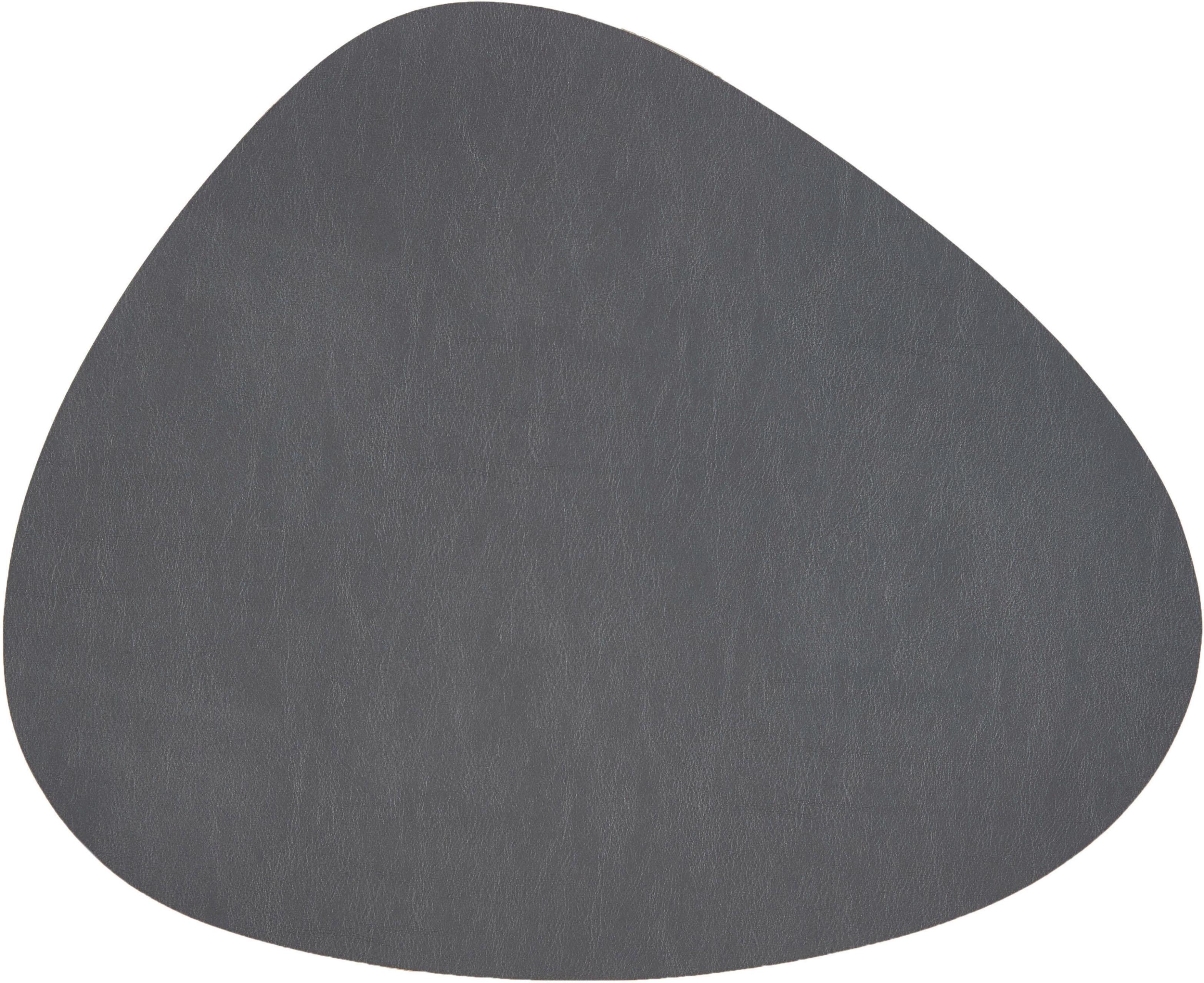 Platzset STUCO "Kaja - Stone-Shape", grau (anthrazit), B:37cm L:44cm, Obermaterial: 82% PVC, 18% Polyester, Platzsets, Platzset