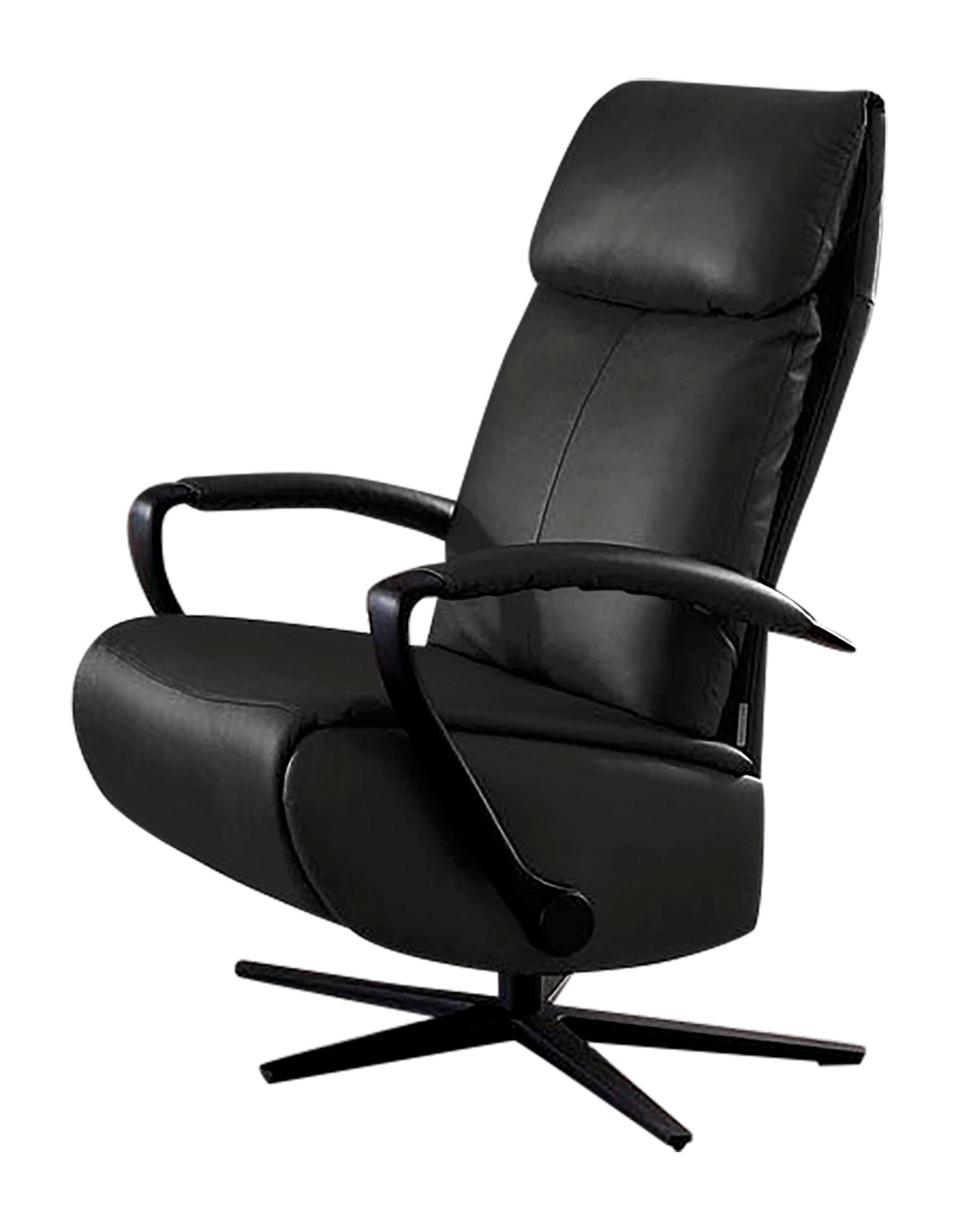 Relaxsessel W.SCHILLIG "rumbaa", grau (anthrazit z69), B:68cm H:113cm T:83cm, Longlife Xtra-Leder Z69: Das feinnarbige, gedeckte Softleder Z69 besticht durch seine außergewöhnliche Weichheit im trendigen »Vintage-Look«, Hautstärke 0, 9 - 1, 1 mm, Sessel, Relaxsessel, wahlweise mit Doppelmotor, in Größen S, M & L, mit 5-Sternfuß