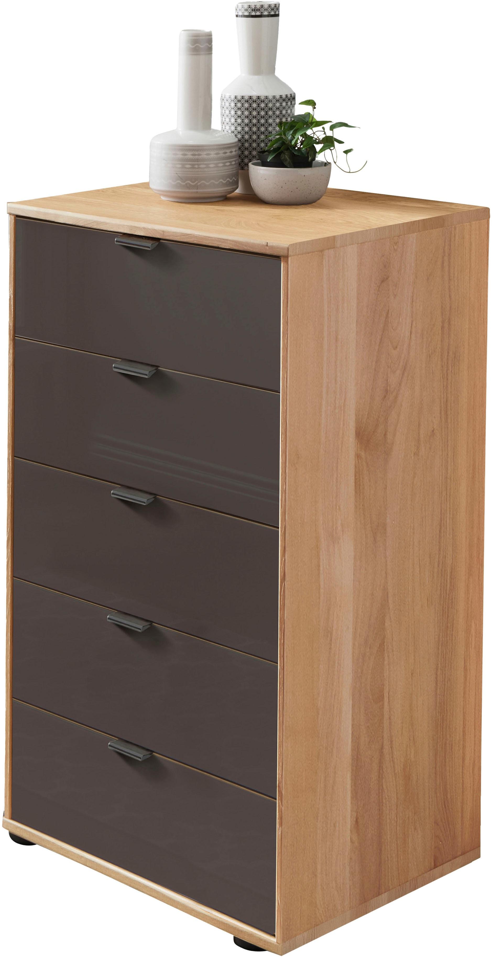 Schubkastenkommode WIEMANN "Cardiff Sideboard, Wäscheschrank, teilmassiv Erle, mit Schubladen", braun, B:40cm, Sideboards, Schubkastenkommode, Schubkästen inklusive Selbsteinzug und Dämpfung