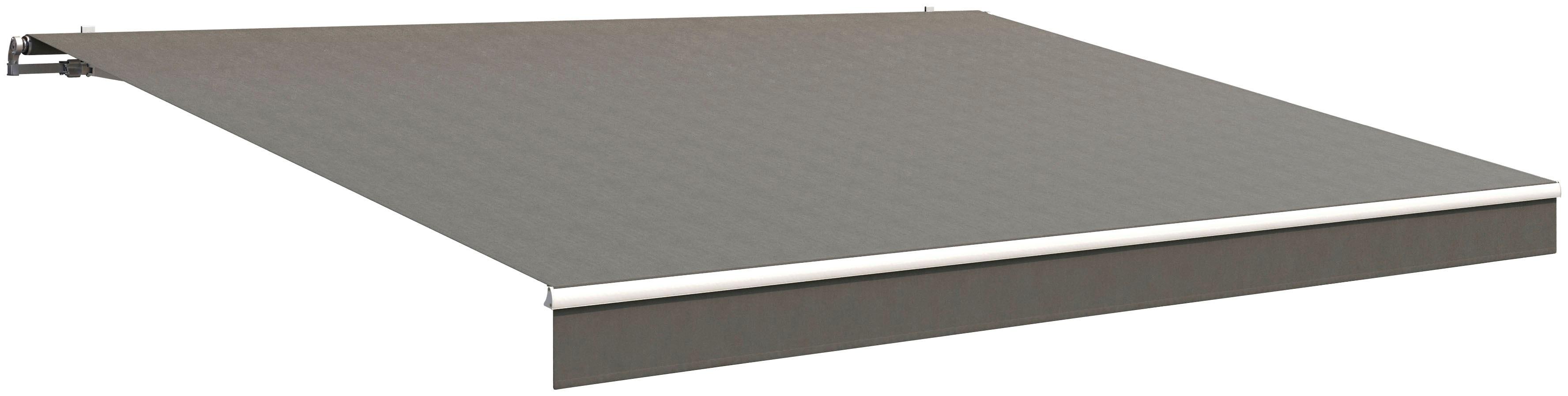 Gelenkarmmarkise WISMAR "Classic", grau (dunkelgrau), B:450cm H:25cm, Polyacryl, Markisen, Gelenkarmmarkise